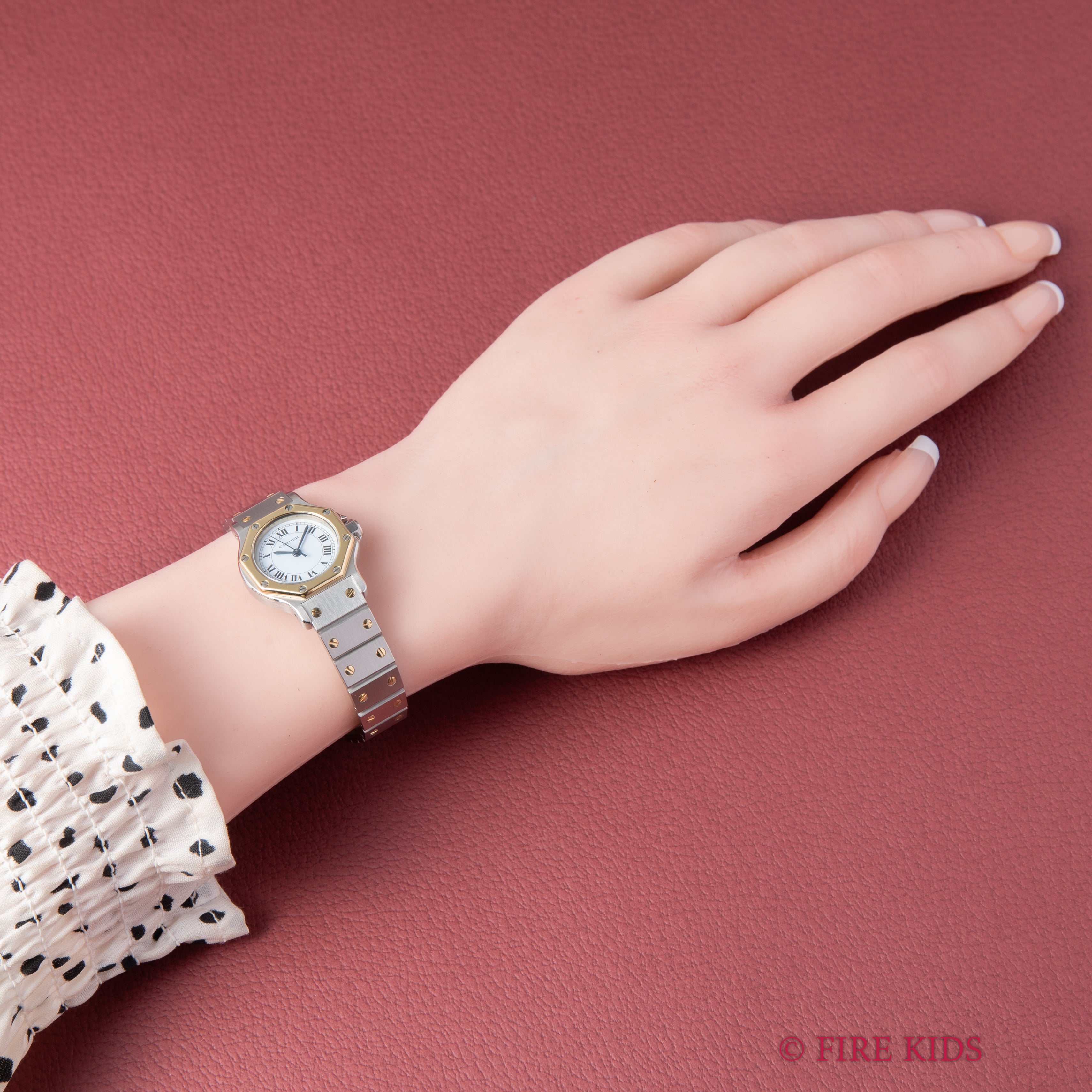 サントス オクタゴン 1980年代製 Ref.0907 SMサイズ コンビ 自動巻き ギャラ付き