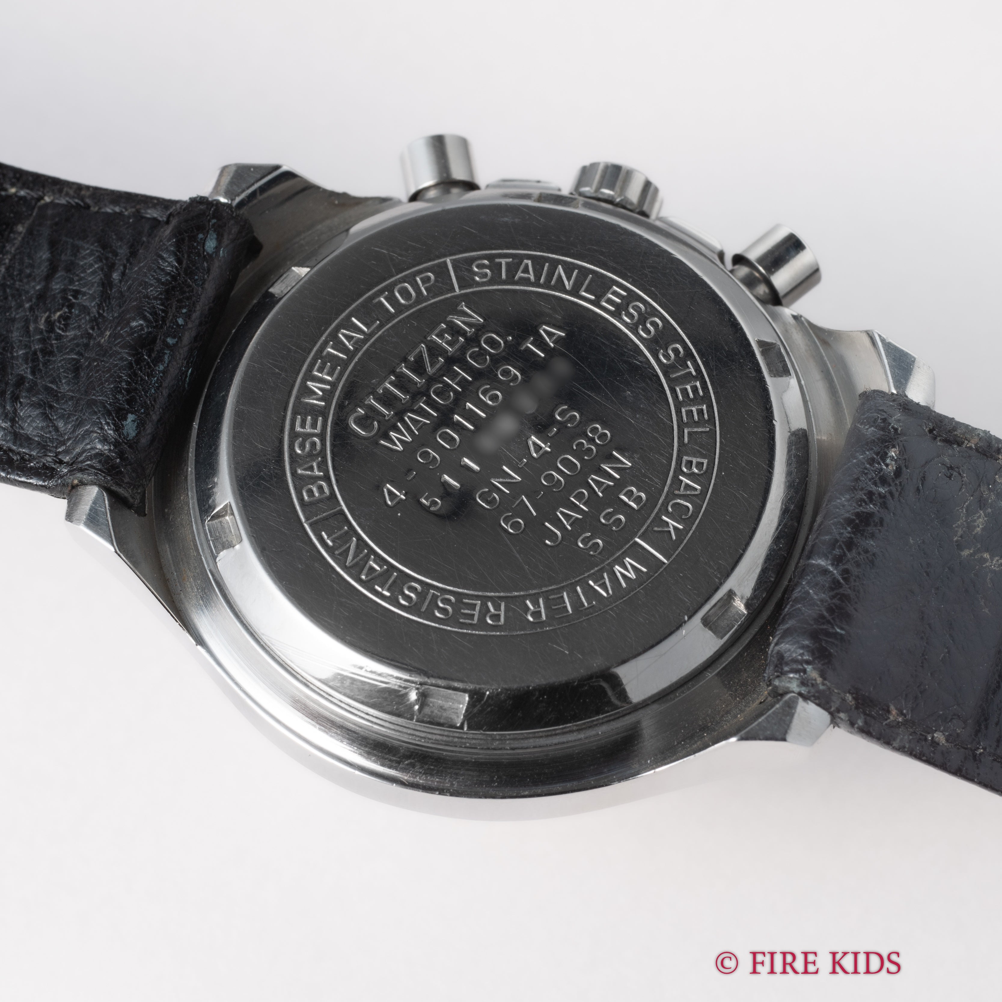 シチズン チャレンジタイマー 1975年製 パンダダイヤル 自動巻きクロノグラフ 純正革ベルト