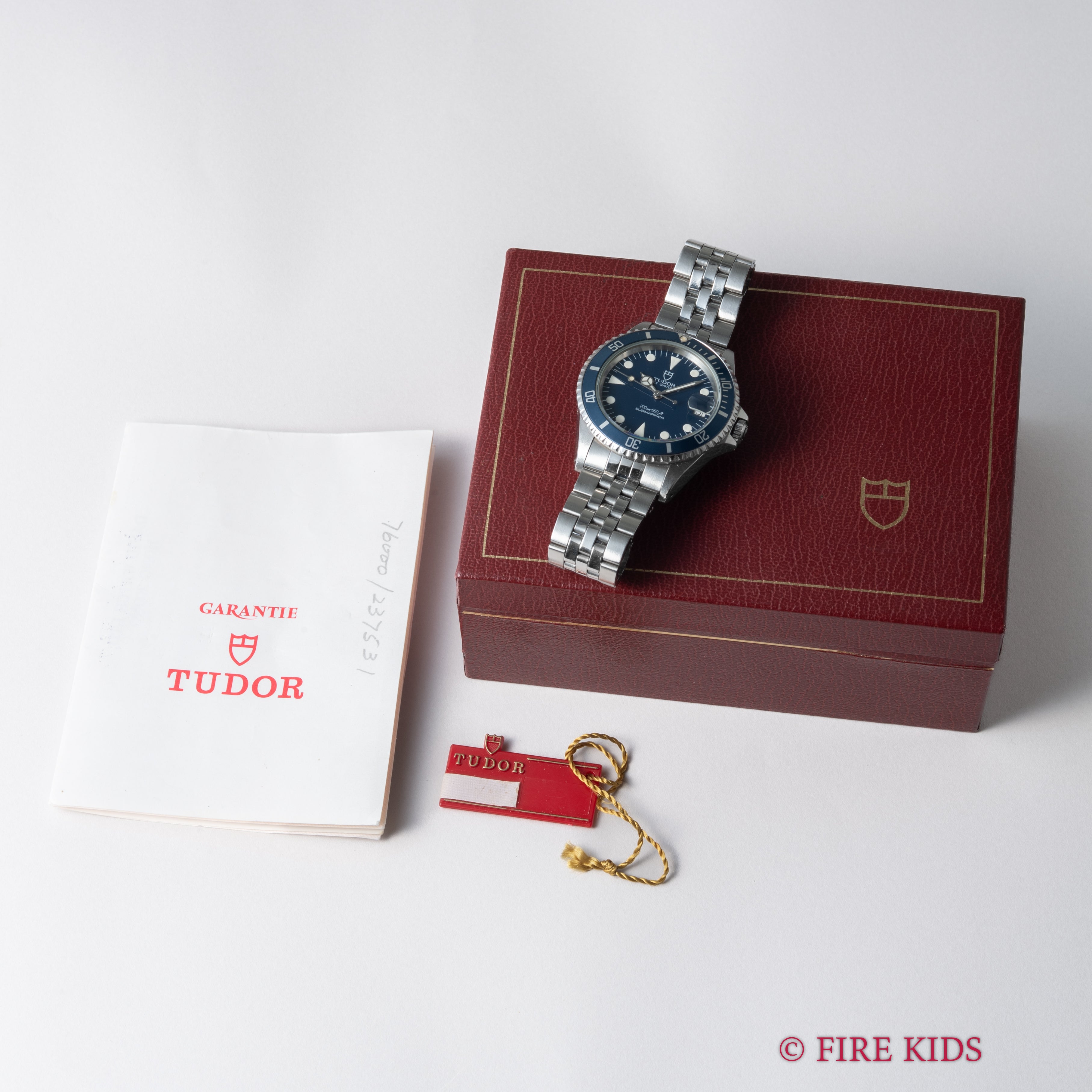 チューダー 1988年製 サブマリーナ Ref.76000 ブルー 36㎜ミッドサイズ 純正ブレス付き 箱付き