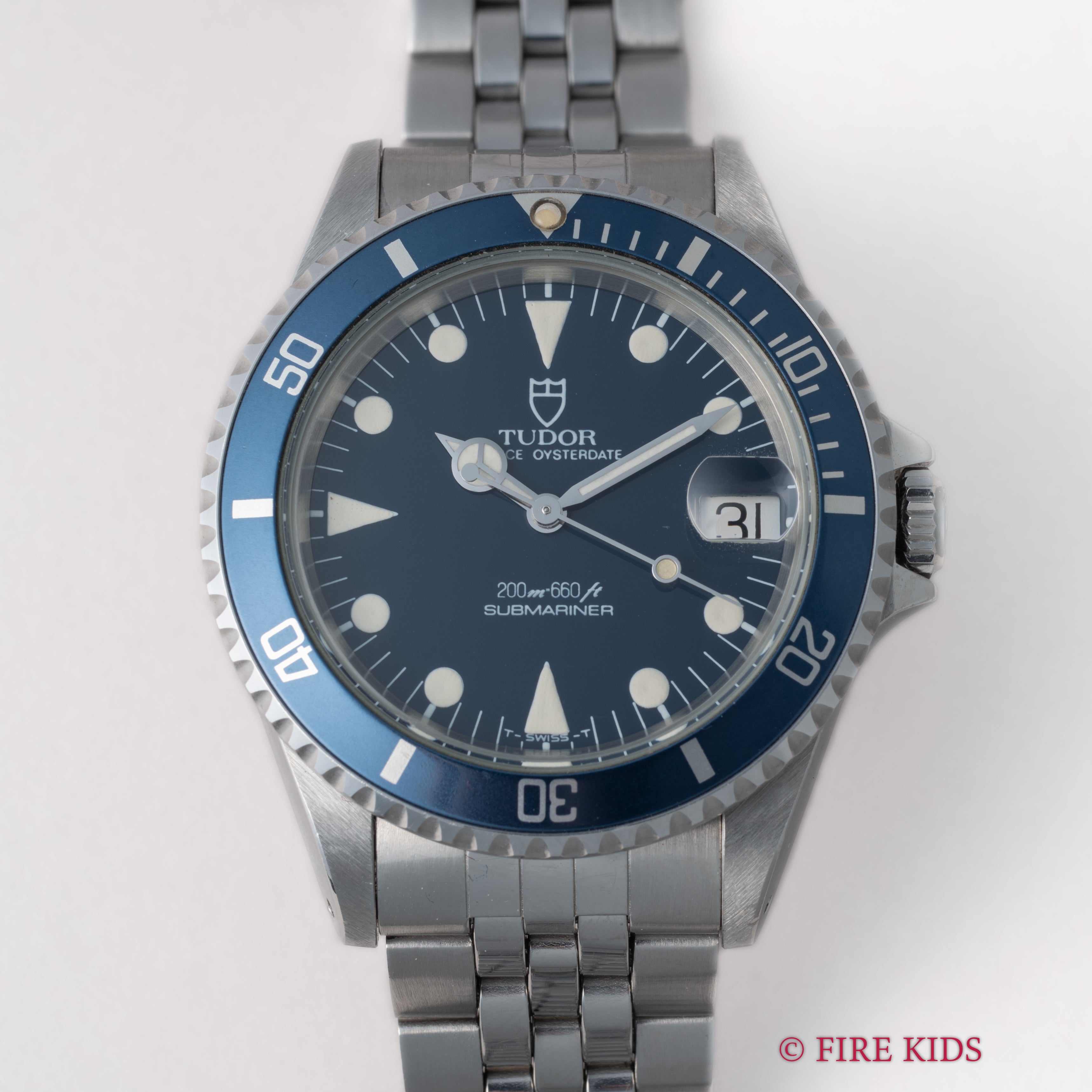 チューダー 1988年製 サブマリーナ Ref.76000 ブルー 36㎜ミッドサイズ 純正ブレス付き 箱付き