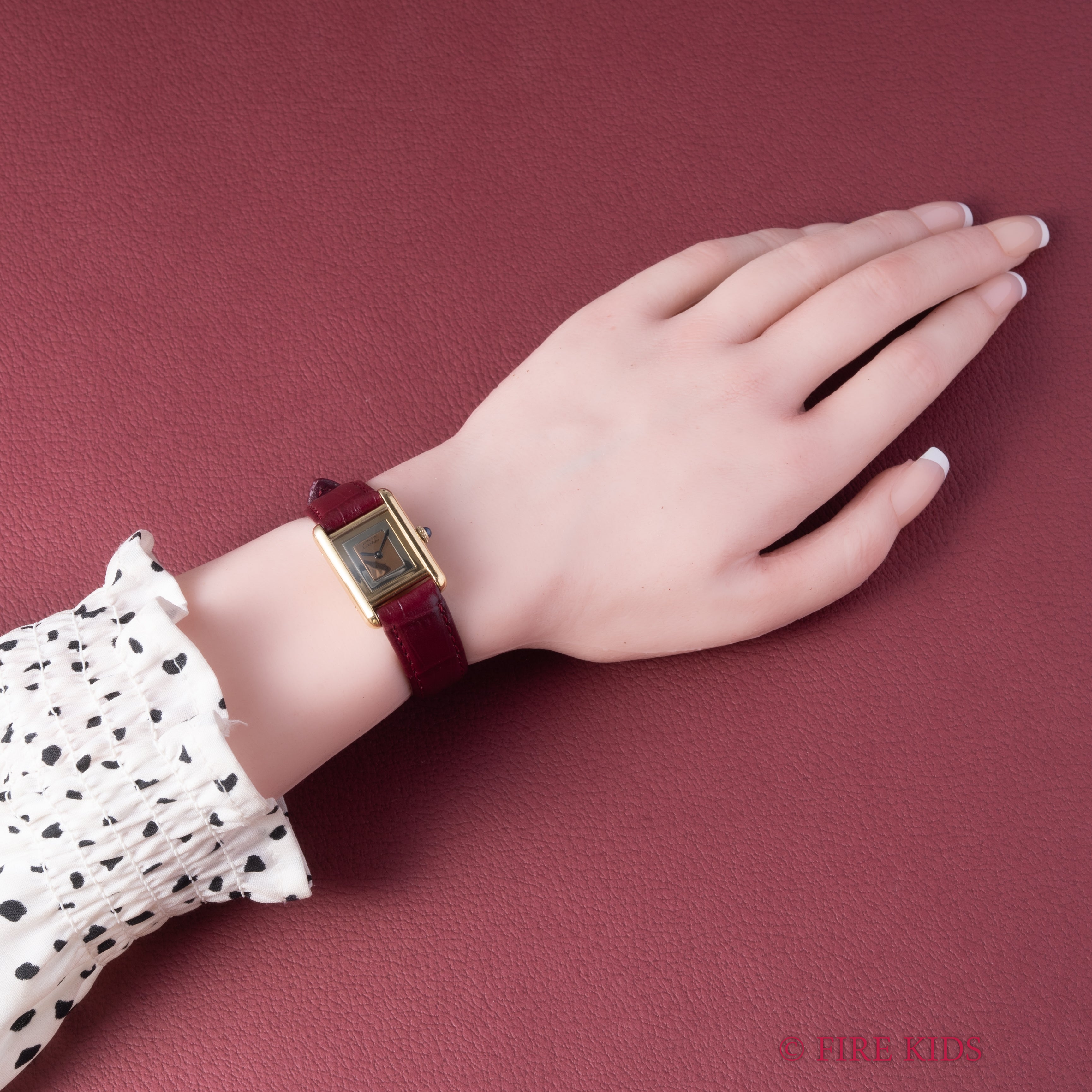 カルティエ マストタンク SMサイズトリニティダイヤル 1980年代製 1983年販売ギャランティー付き 手巻き