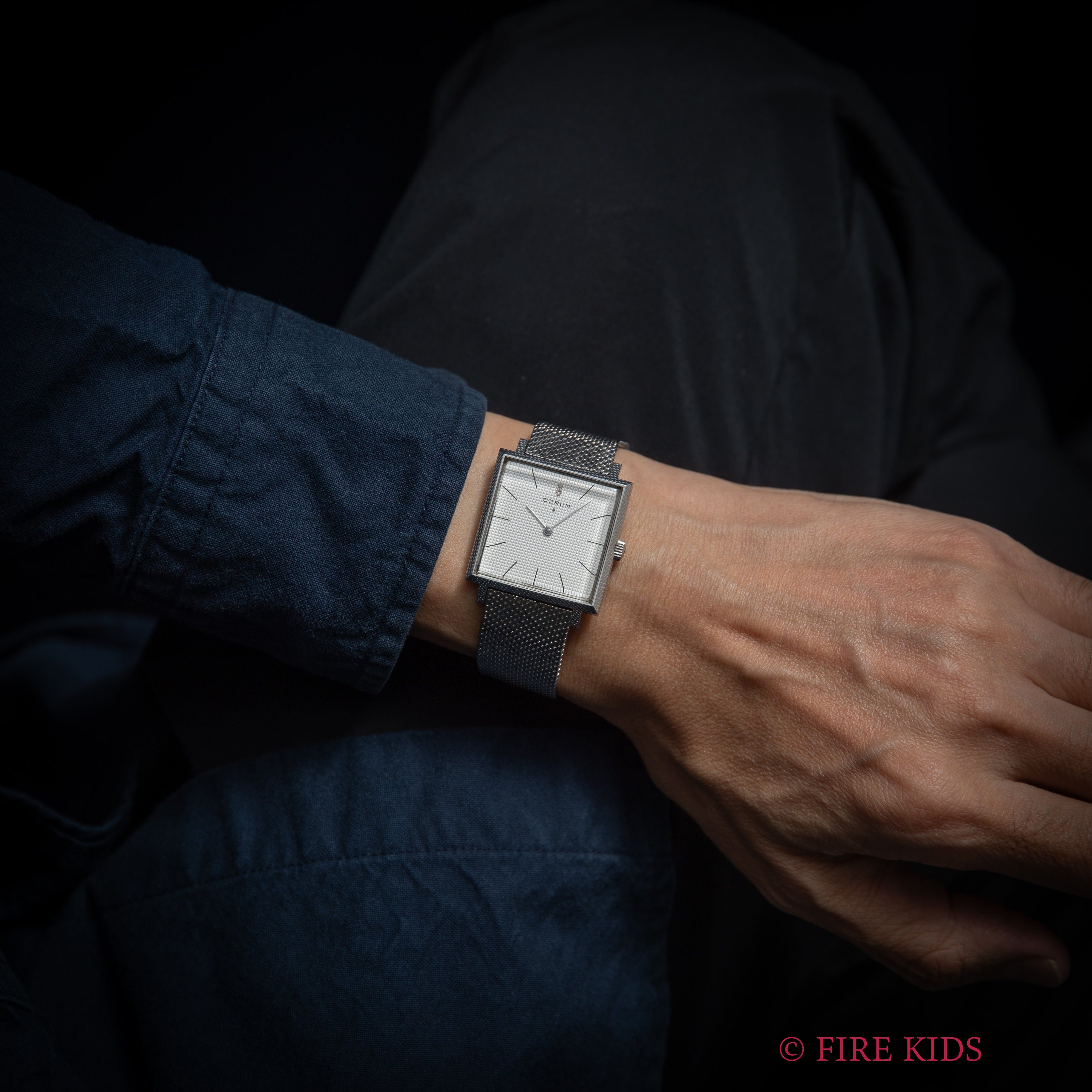 コルム スクエアケース 1970年代 自動巻き 純正ブレス付き アドミラルズカップ