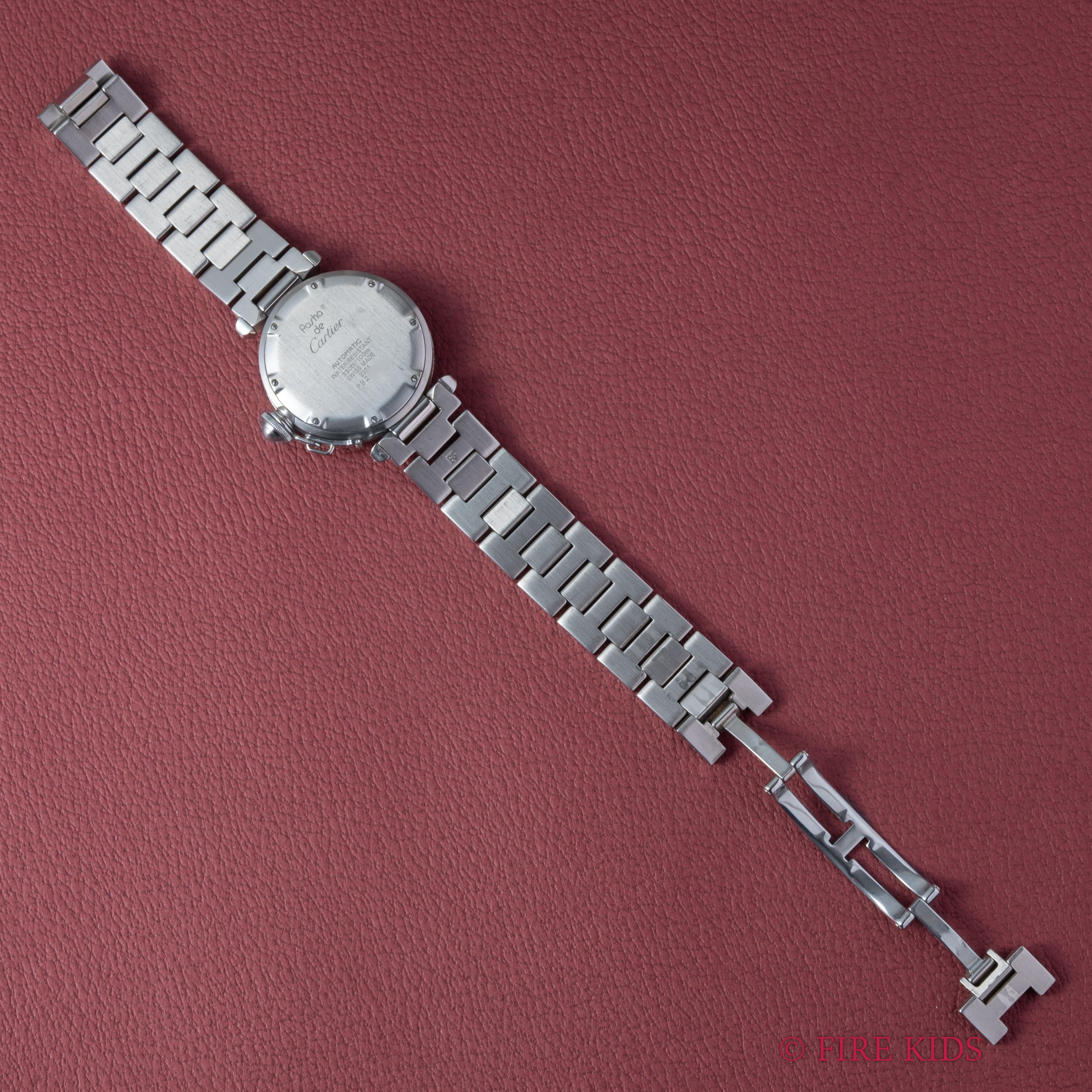 カルティエ パシャC初期型 1990年代製 Ref.2324 シルバーダイヤル 自動巻 純正ブレス