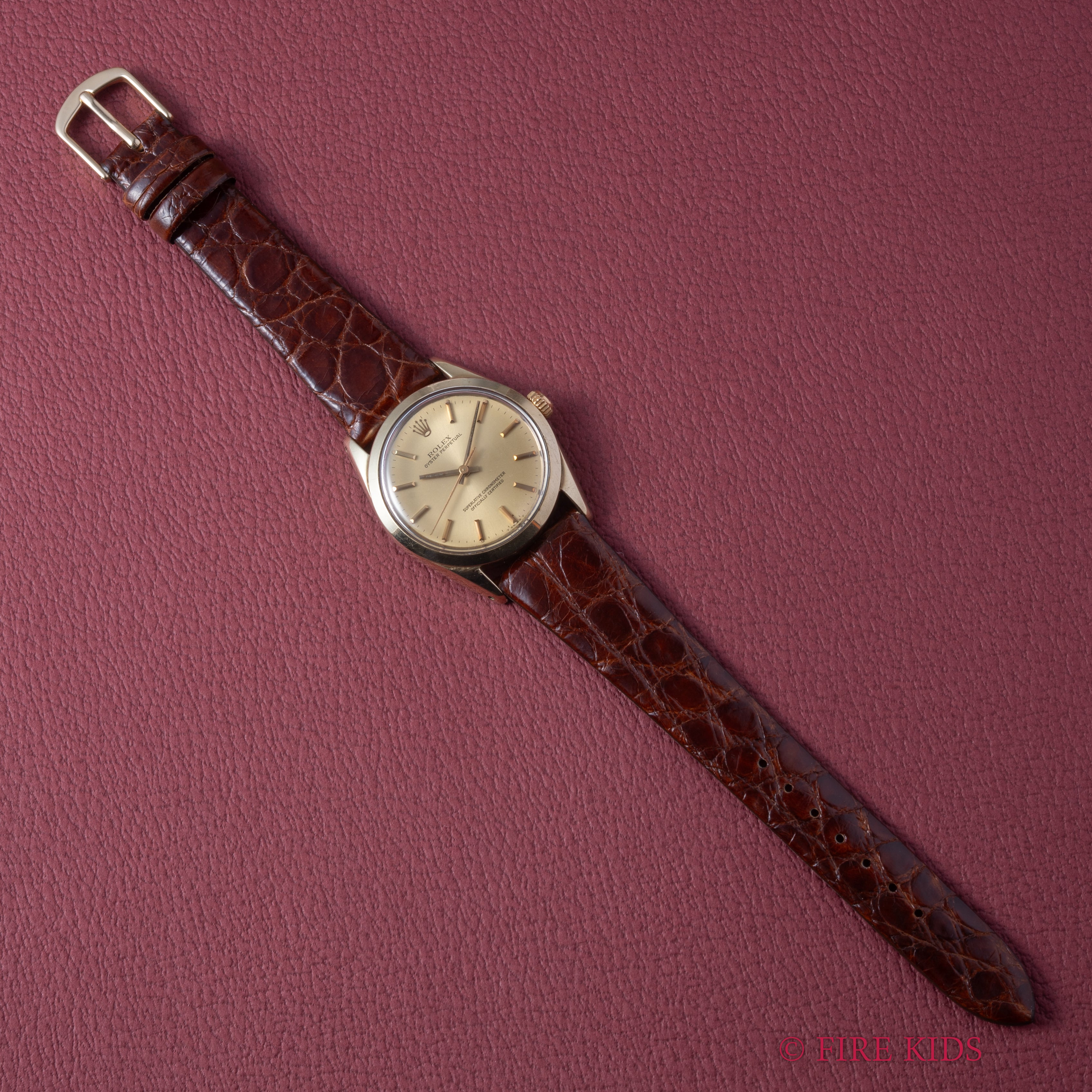 ロレックス オイスターパーペチュアル 1972年製 Ref.1024 金張り 自動巻 Cal.1570