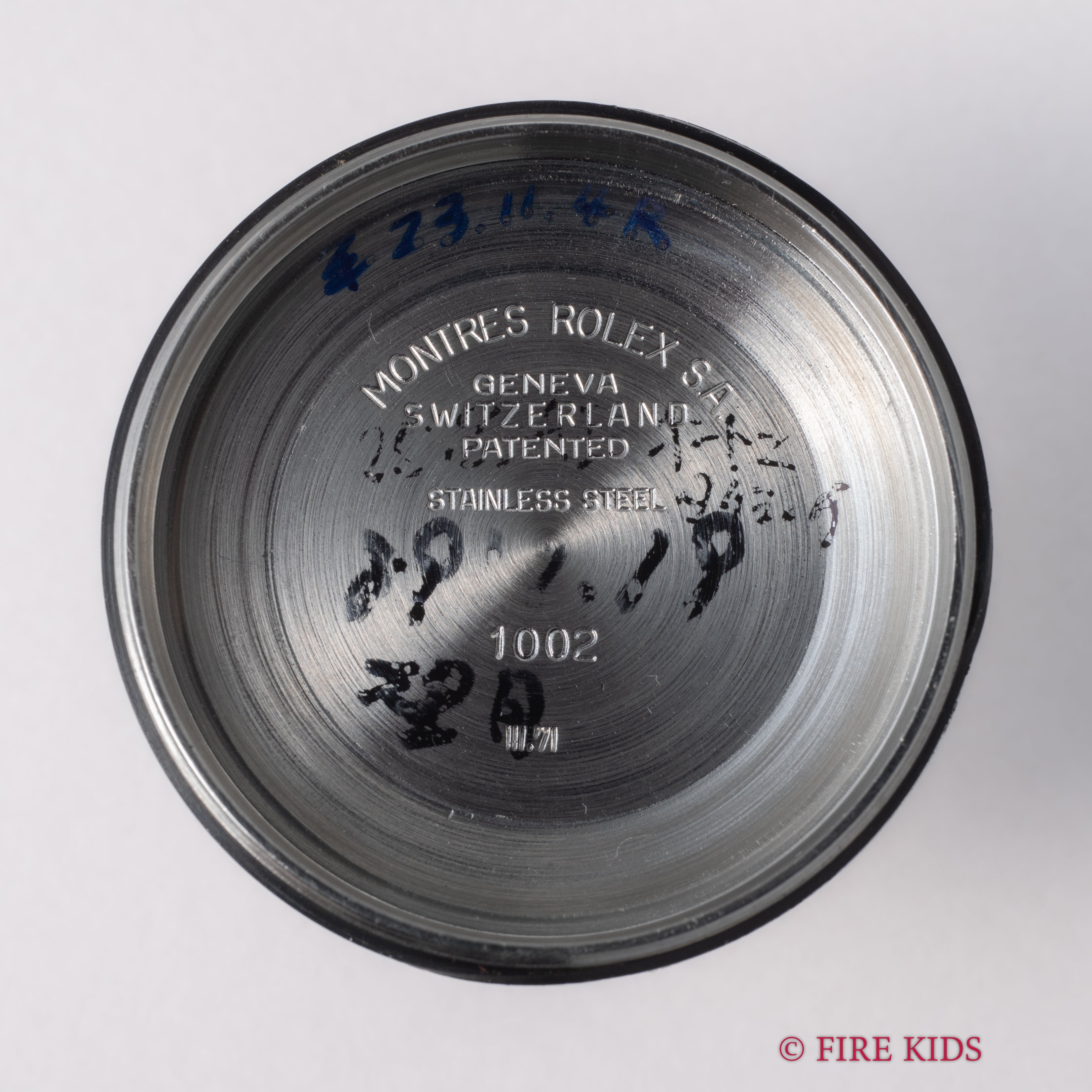 ロレックス エアキング 1971年製 Ref.5500 自動巻 ブルーグレーダイヤル 純正巻きオイスターブレス