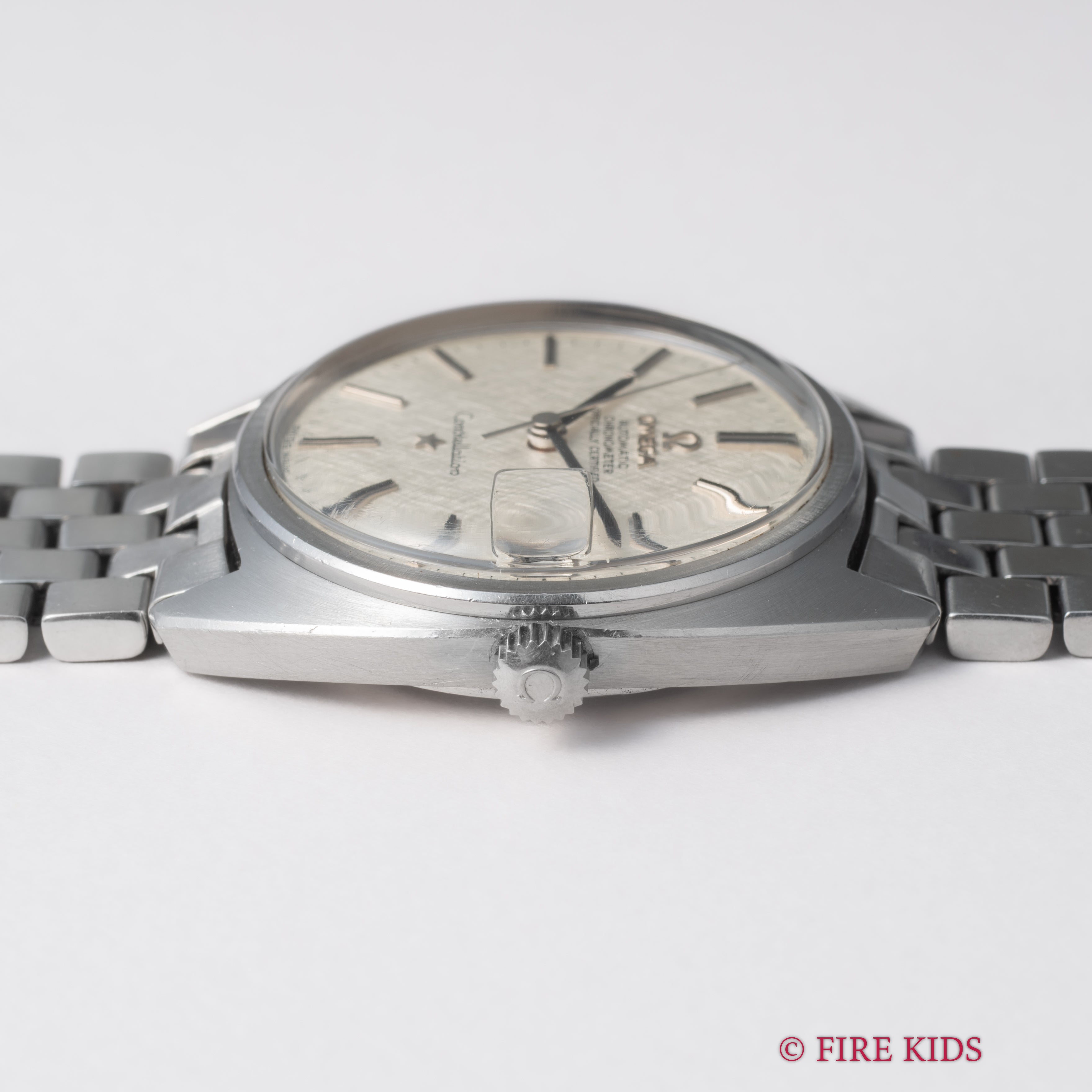 オメガ コンステレーション 1969年製 Ref.168.017SP ジェンタ前期型 リネンダイヤル クロノメーター自動巻 純正ブレス