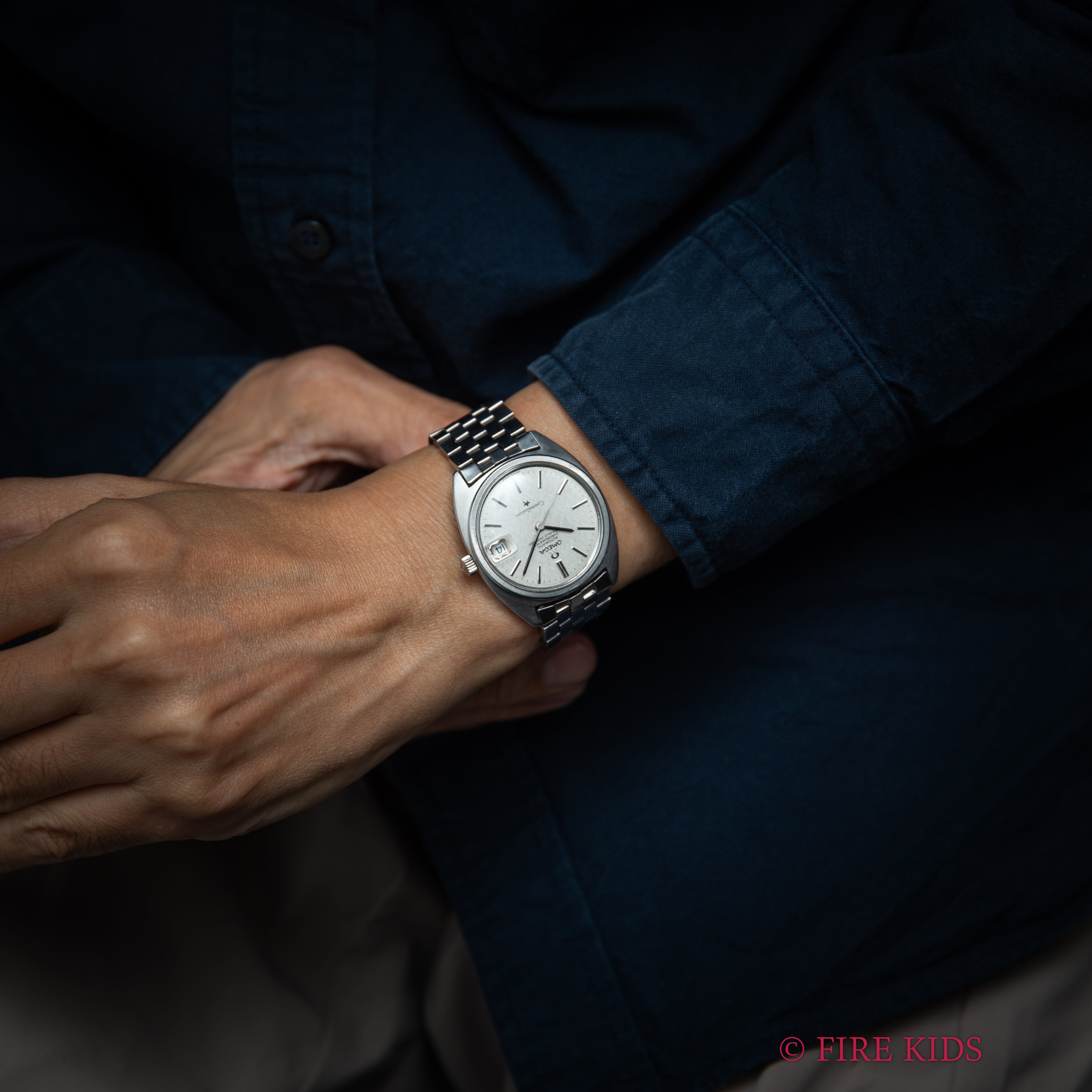 オメガ コンステレーション 1969年製 Ref.168.017SP ジェンタ前期型 リネンダイヤル クロノメーター自動巻 純正ブレス