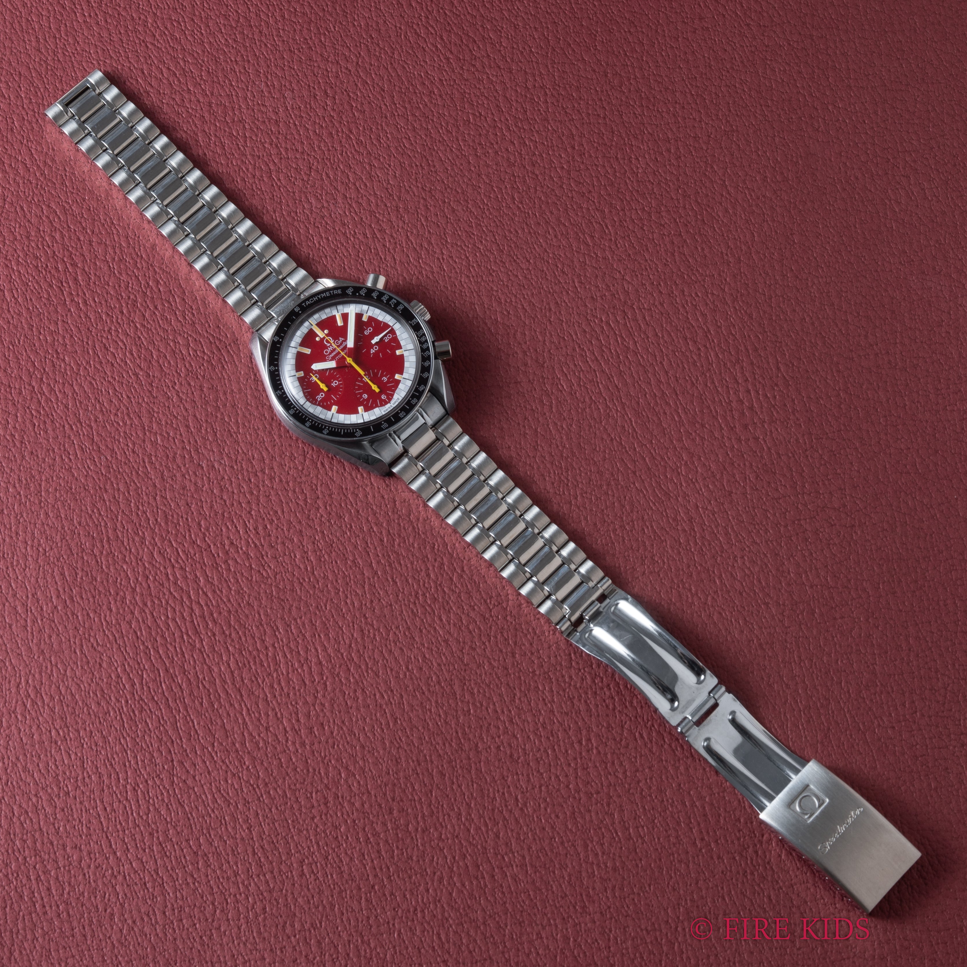 オメガ スピードマスター レーシング シューマッハモデル 1996年製 Ref.3510.81 自動巻 レッドダイヤル 純正ブレス