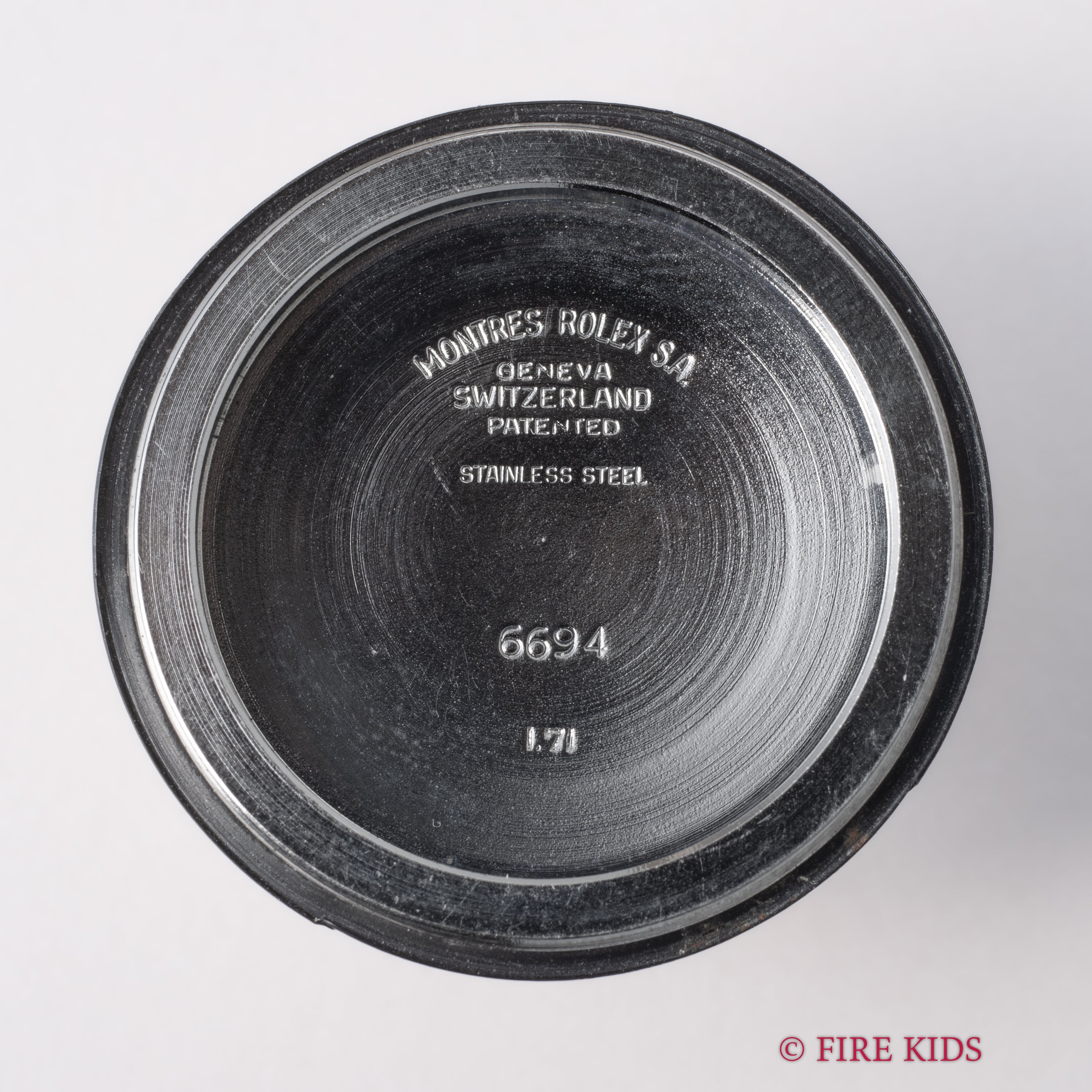 ロレックス オイスターデイト 1971年製 Ref.6694 手巻 ブラックダイヤル ドーム風防 3連オイスターブレス