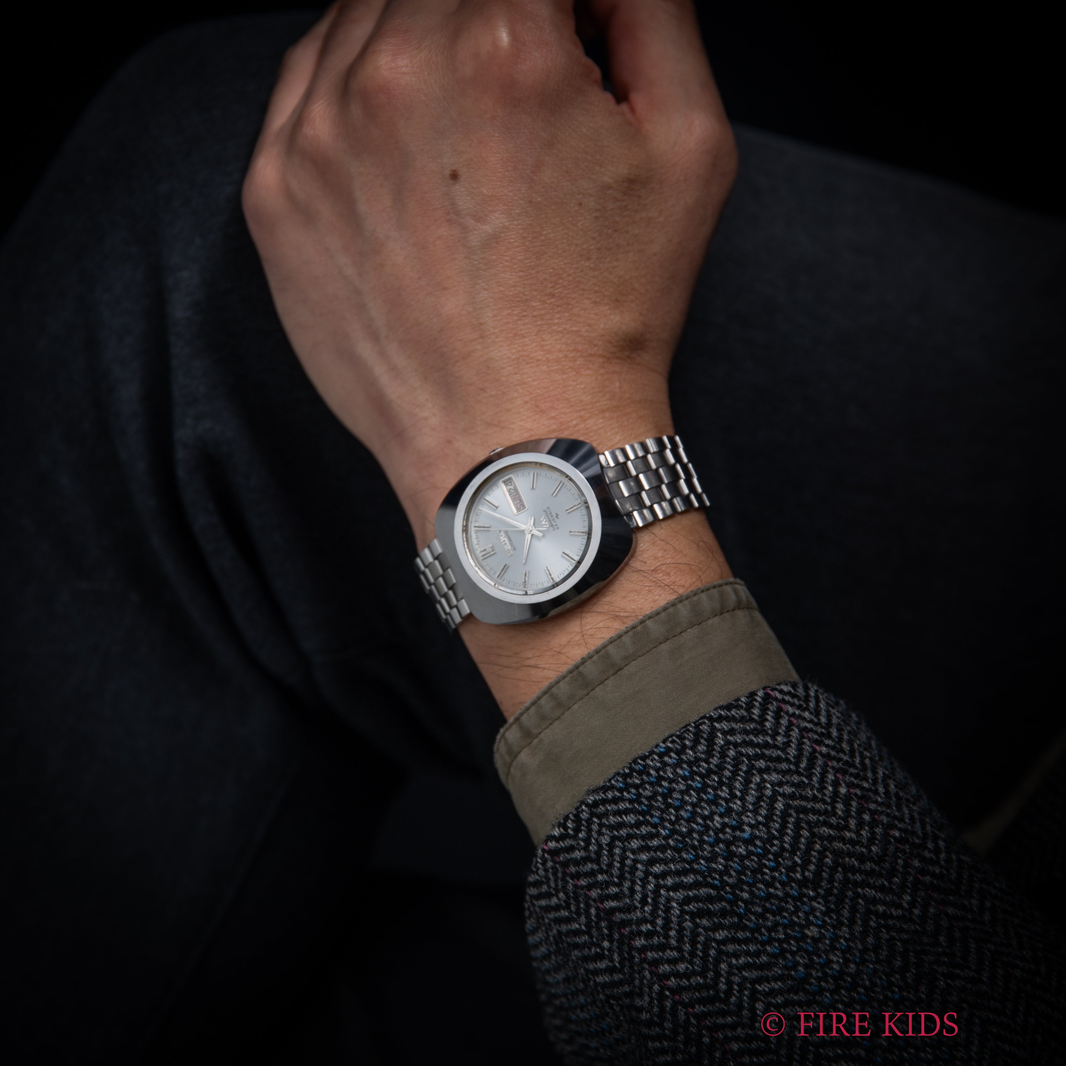 セイコー ロードマチックスペシャル 超硬ケース 1972年製 自動巻 純正ブレス