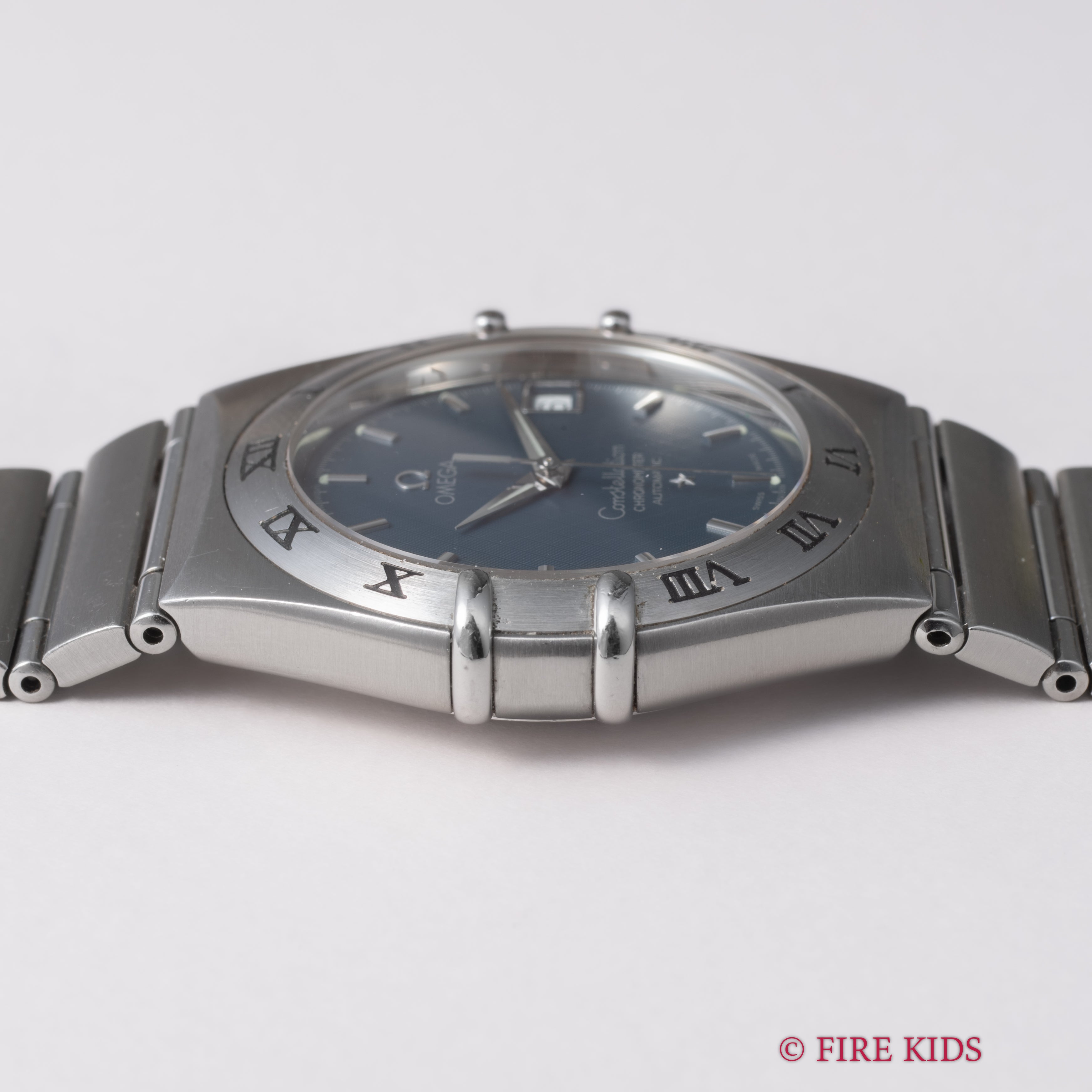 オメガ コンステレーション Ref.368.1201 1999年製 ブルーダイヤル 自動巻クロノメーター マンハッタン インテグレートブレス