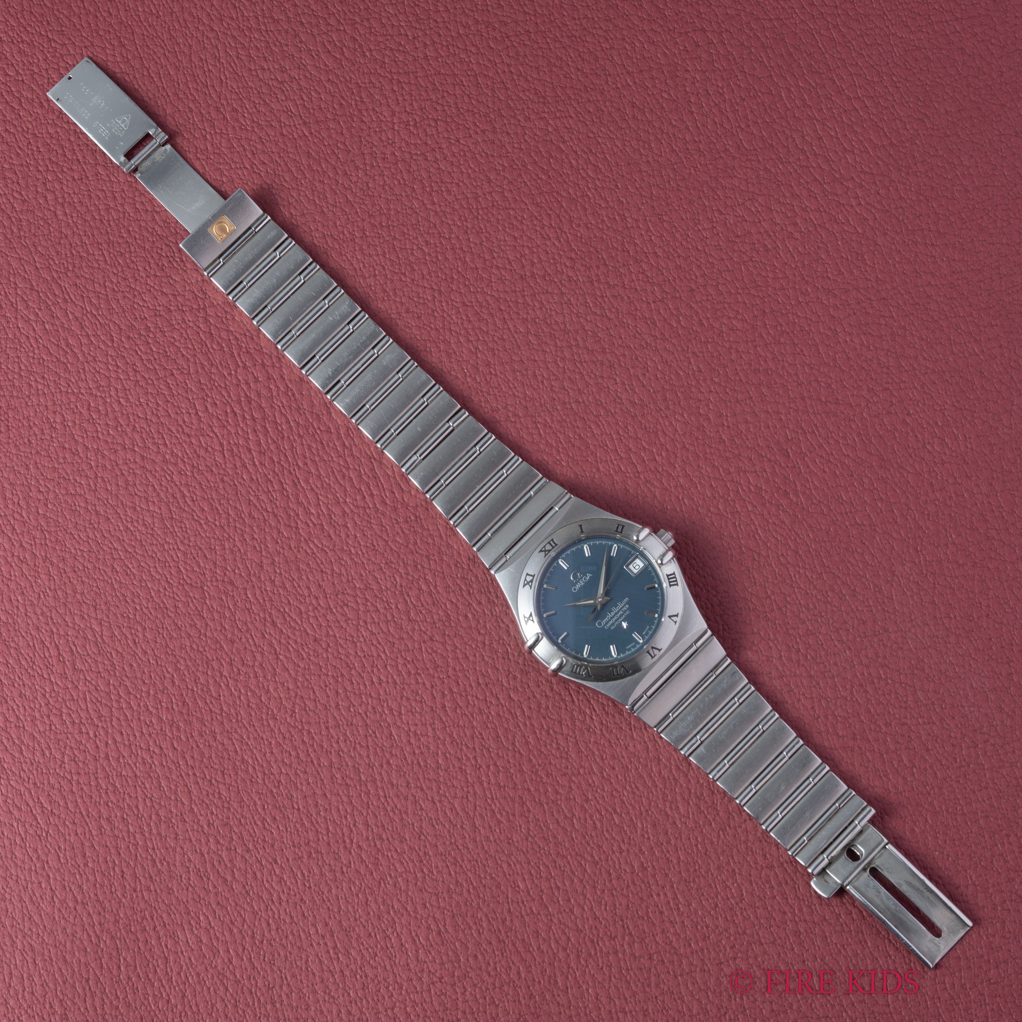 オメガ コンステレーション Ref.368.1201 1999年製 ブルーダイヤル 自動巻クロノメーター マンハッタン インテグレートブレス