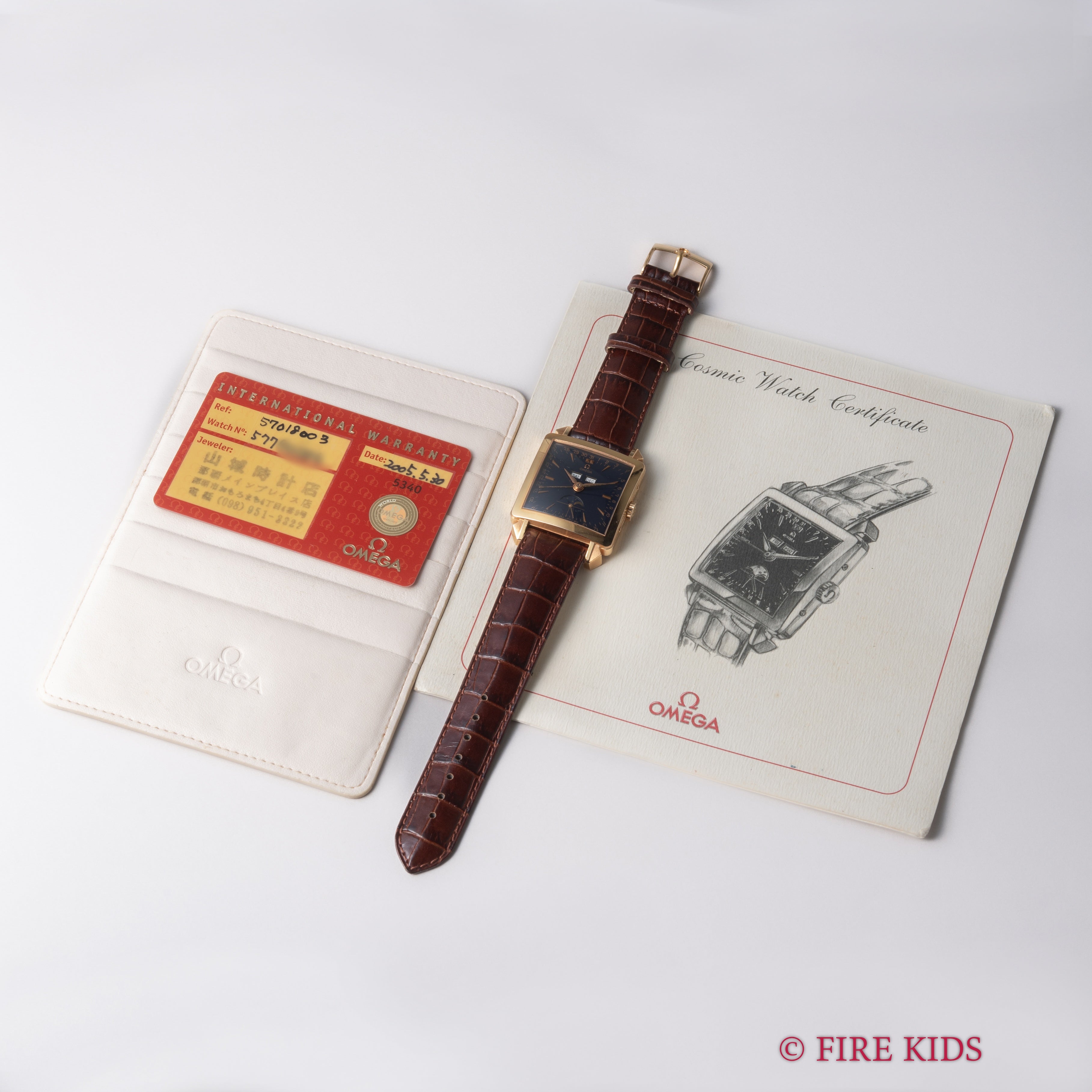 オメガ コスミック ミュージアム トリカレムーン 2002年製 1951本限定 18金無垢 Ref.57018003