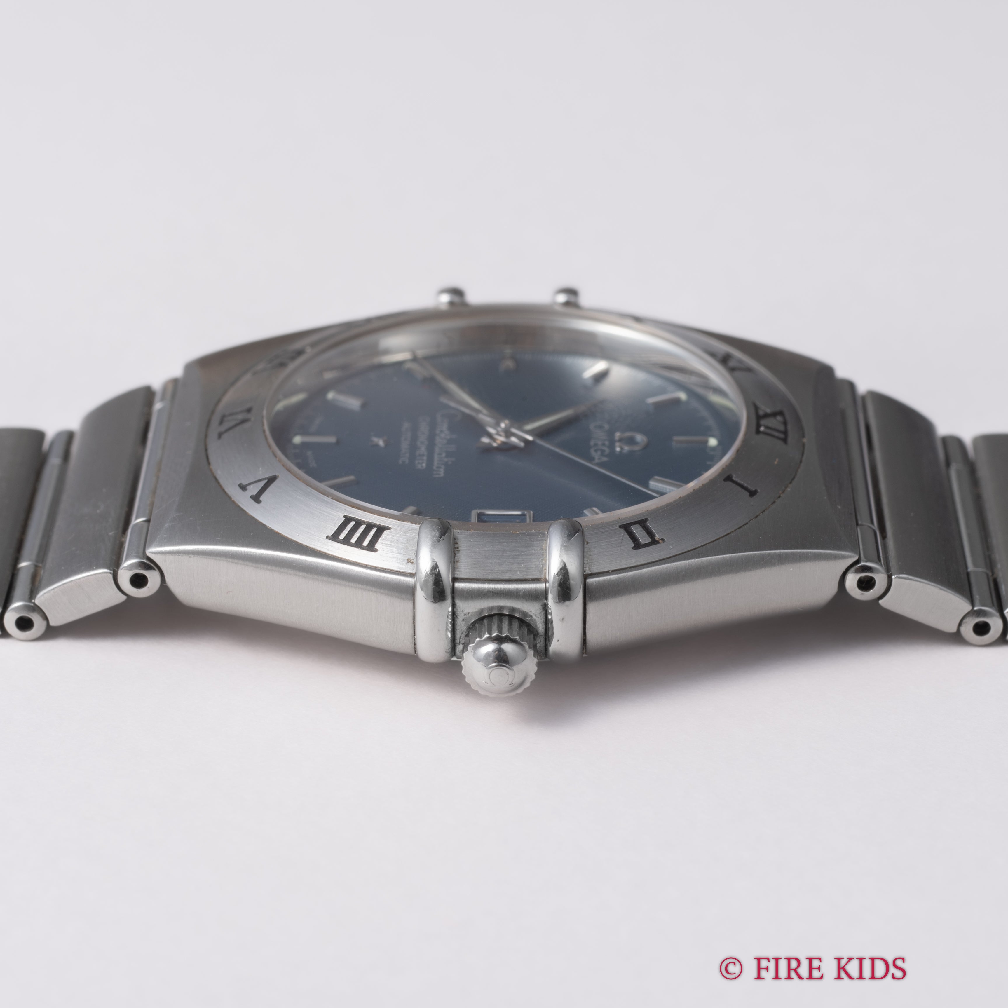 オメガ コンステレーション Ref.368.1201 1999年製 ブルーダイヤル 自動巻クロノメーター マンハッタン インテグレートブレス