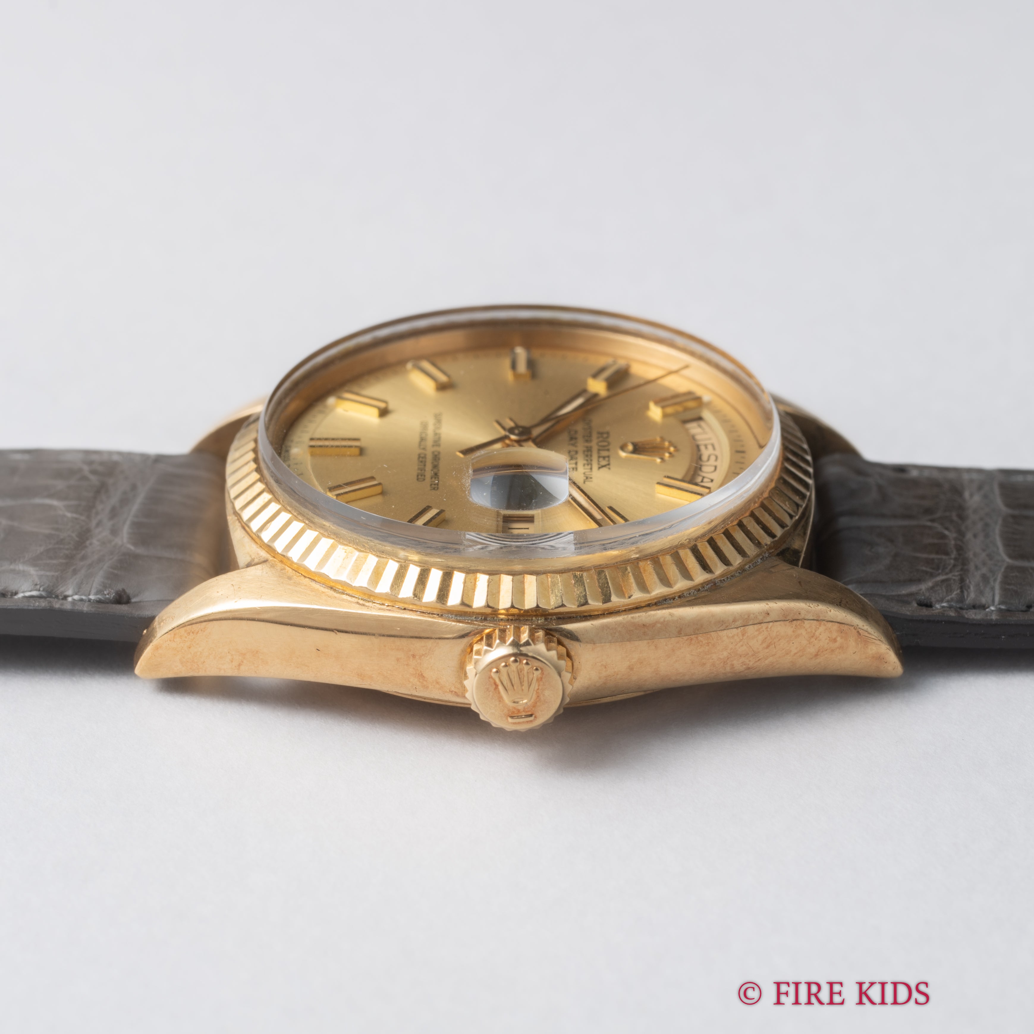 ロレックス デイデイト 1969年製 Ref.1803 18金無垢 シャンパンダイヤル ワイドボーイ