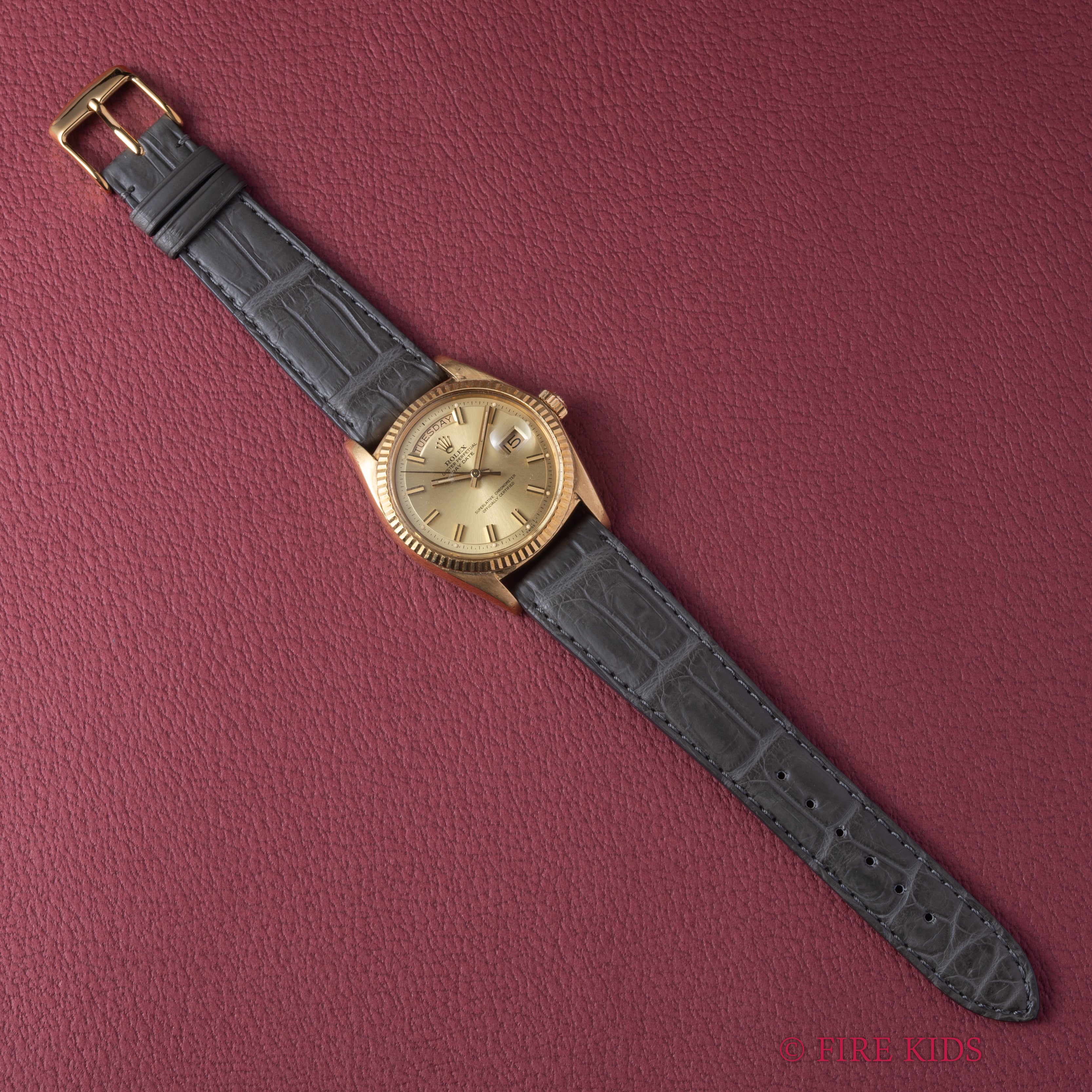 ロレックス デイデイト 1969年製 Ref.1803 18金無垢 シャンパンダイヤル ワイドボーイ