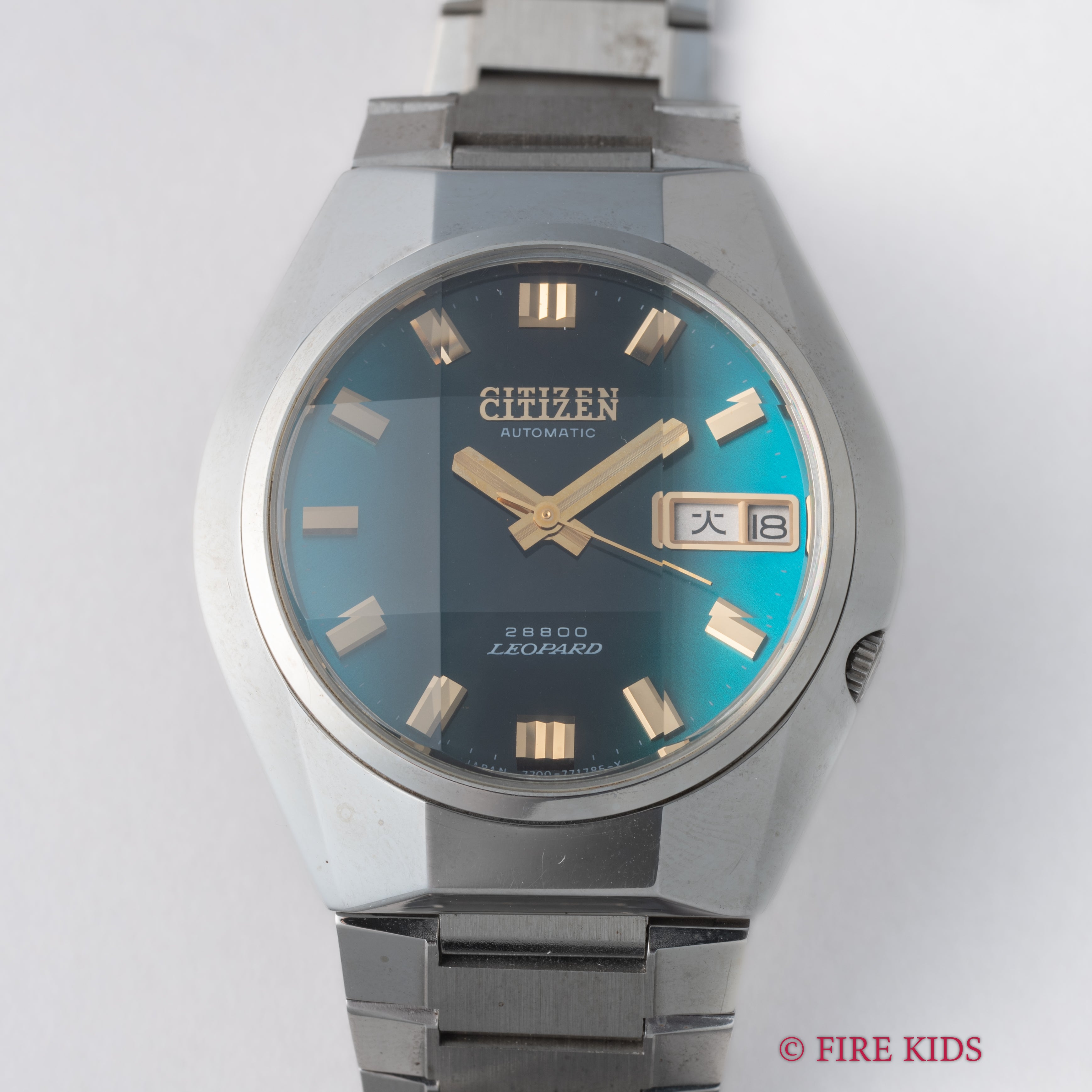 シチズン レオパール Ref.4-771036Y 1973年製 カットガラス グラデーションダイヤル タグ付き