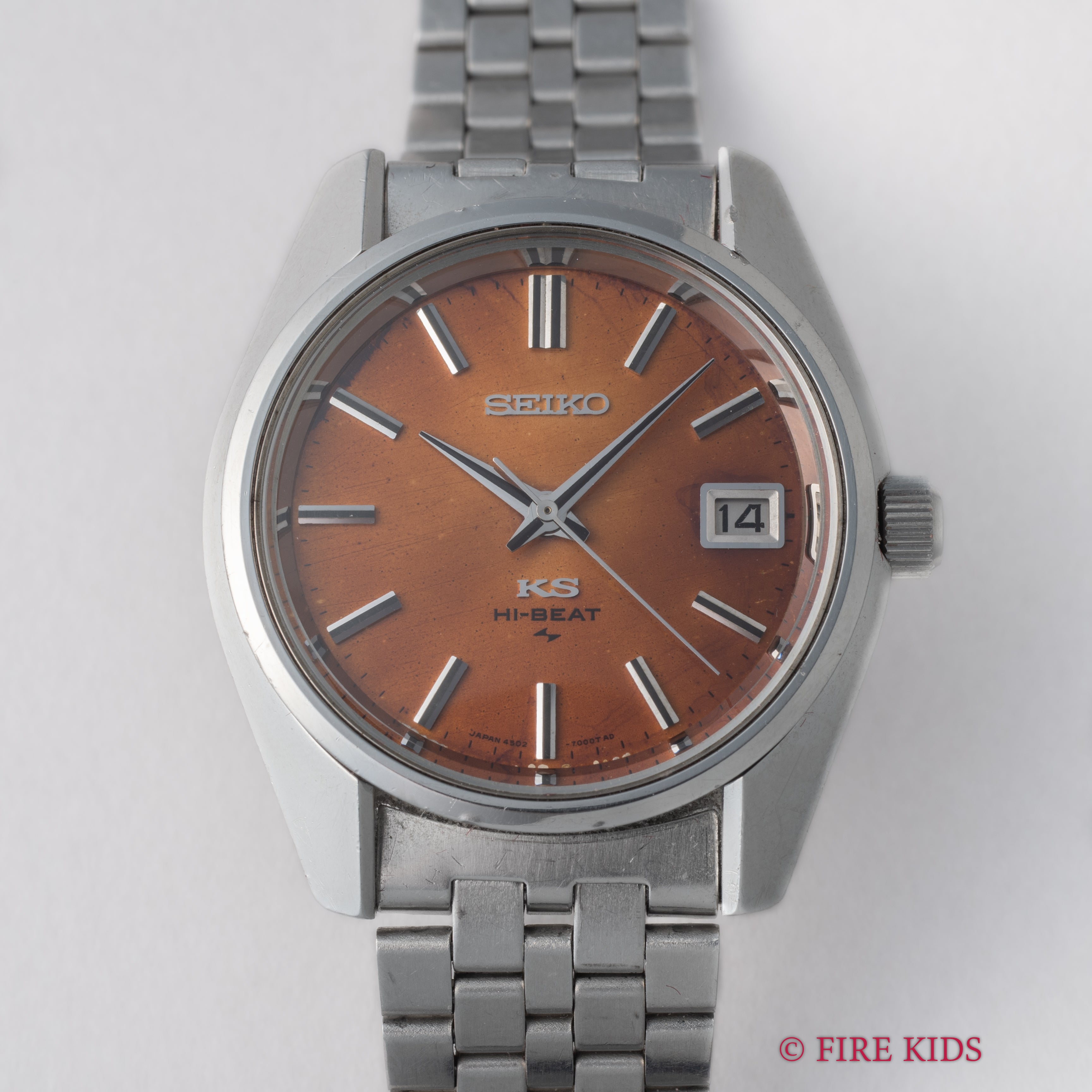 キングセイコー 1969年製 Ref.4502-7000 10振動手巻 45KS パティーナダイヤル