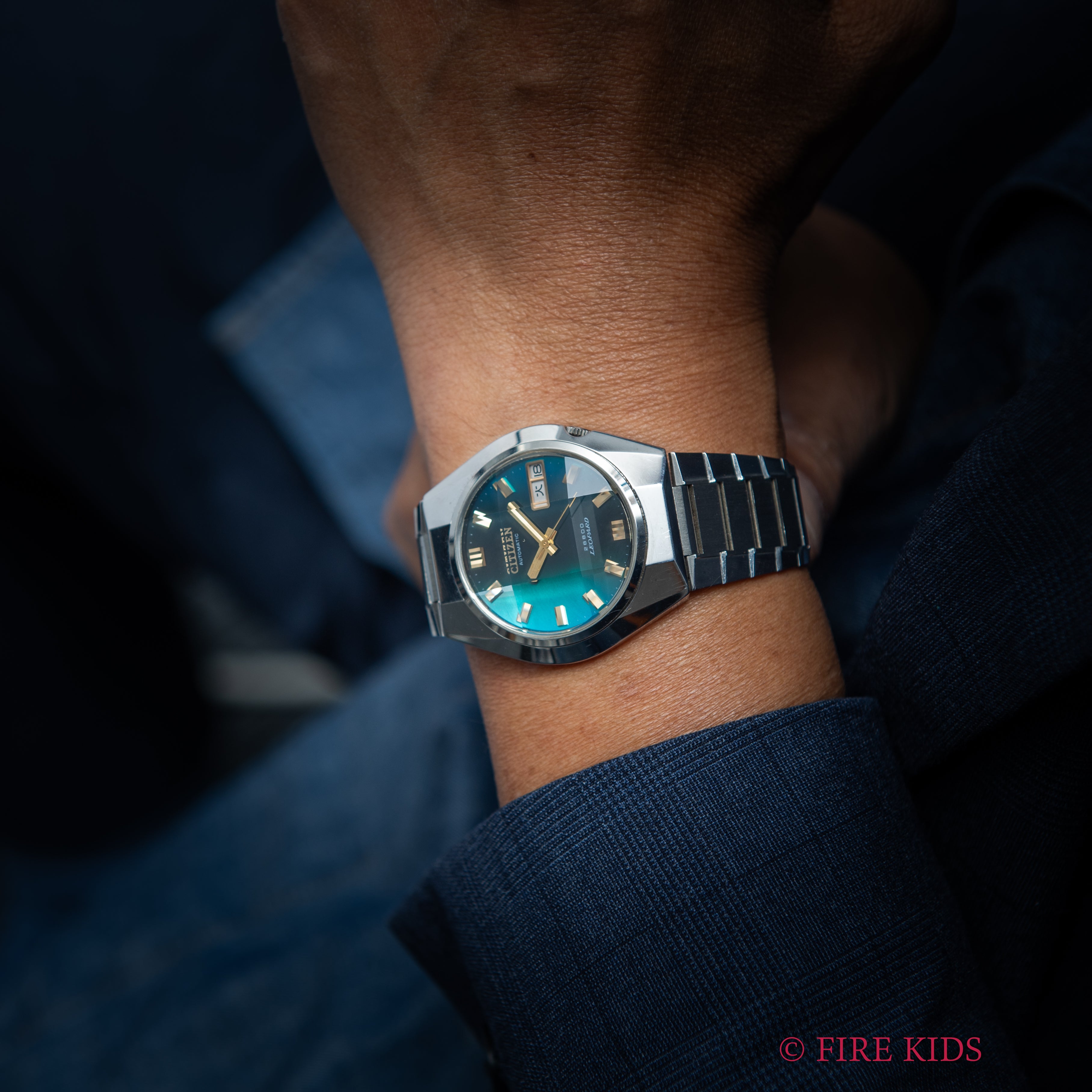 シチズン レオパール Ref.4-771036Y 1973年製 カットガラス グラデーションダイヤル タグ付き