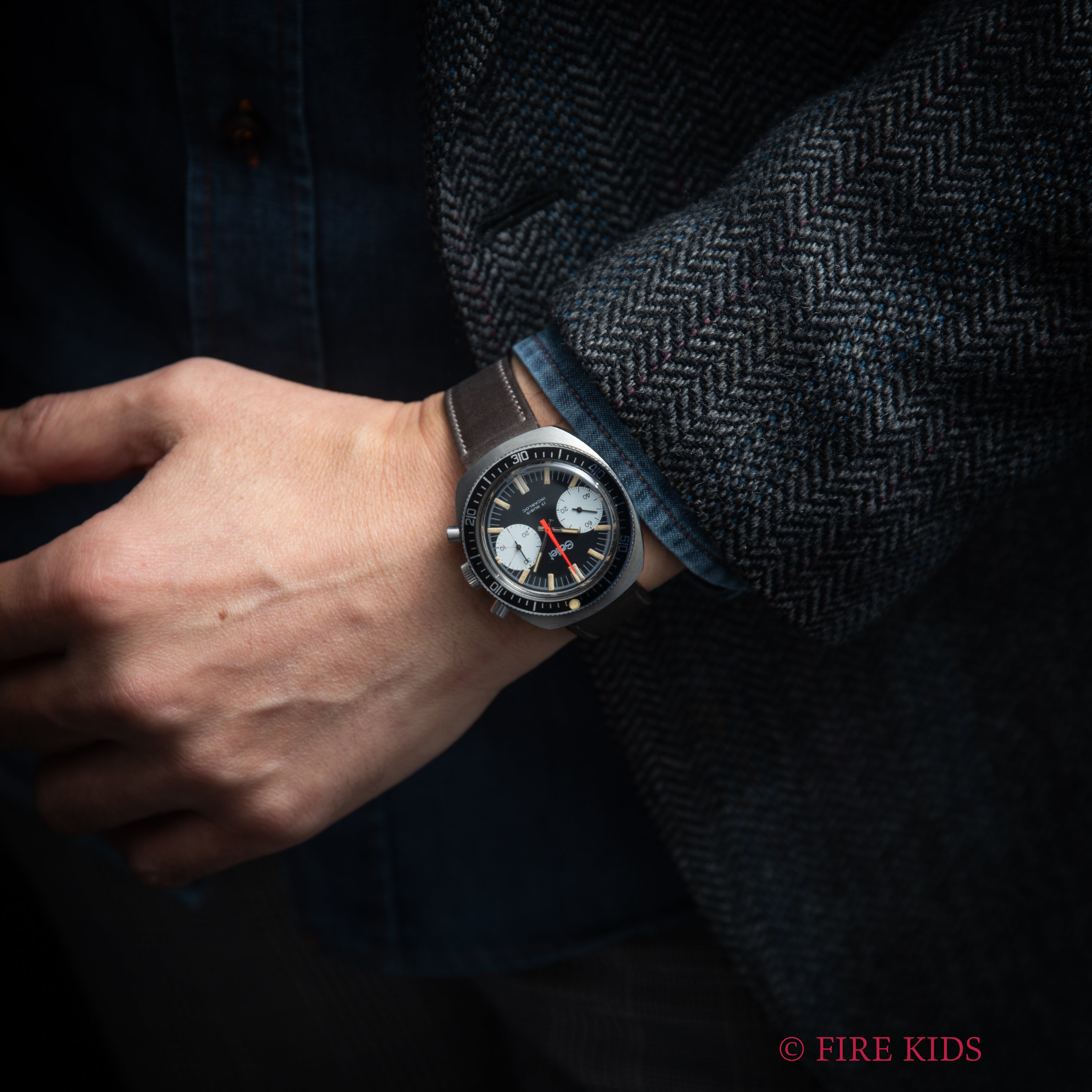 ギャレット ミリタリークロノグラフ フランス外人部隊 1960年代後半~70年代前半製