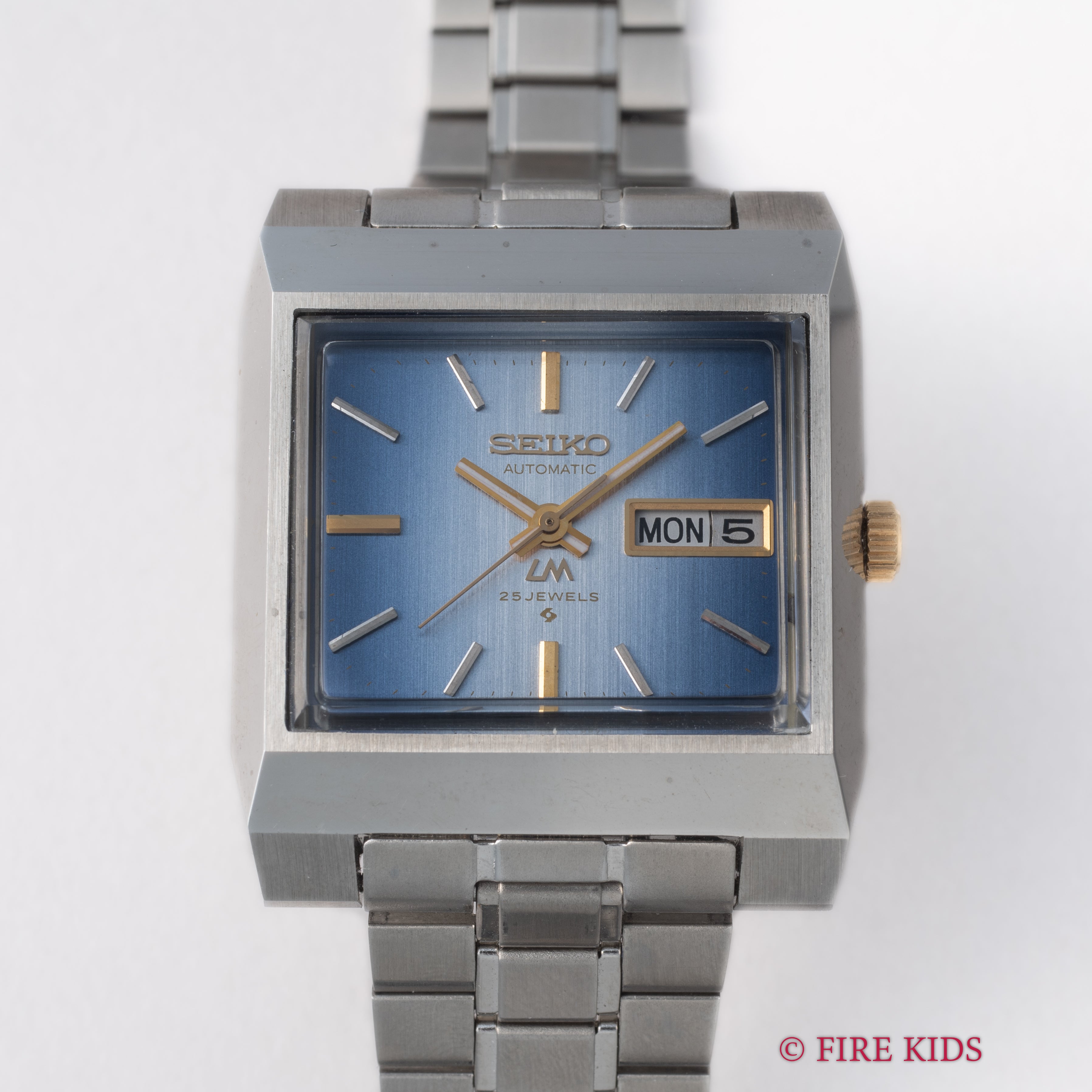 セイコー ロードマチック スクエアケース Ref.5606-5160 タグ付き ブルーダイヤル 純正ブレス タグ付き