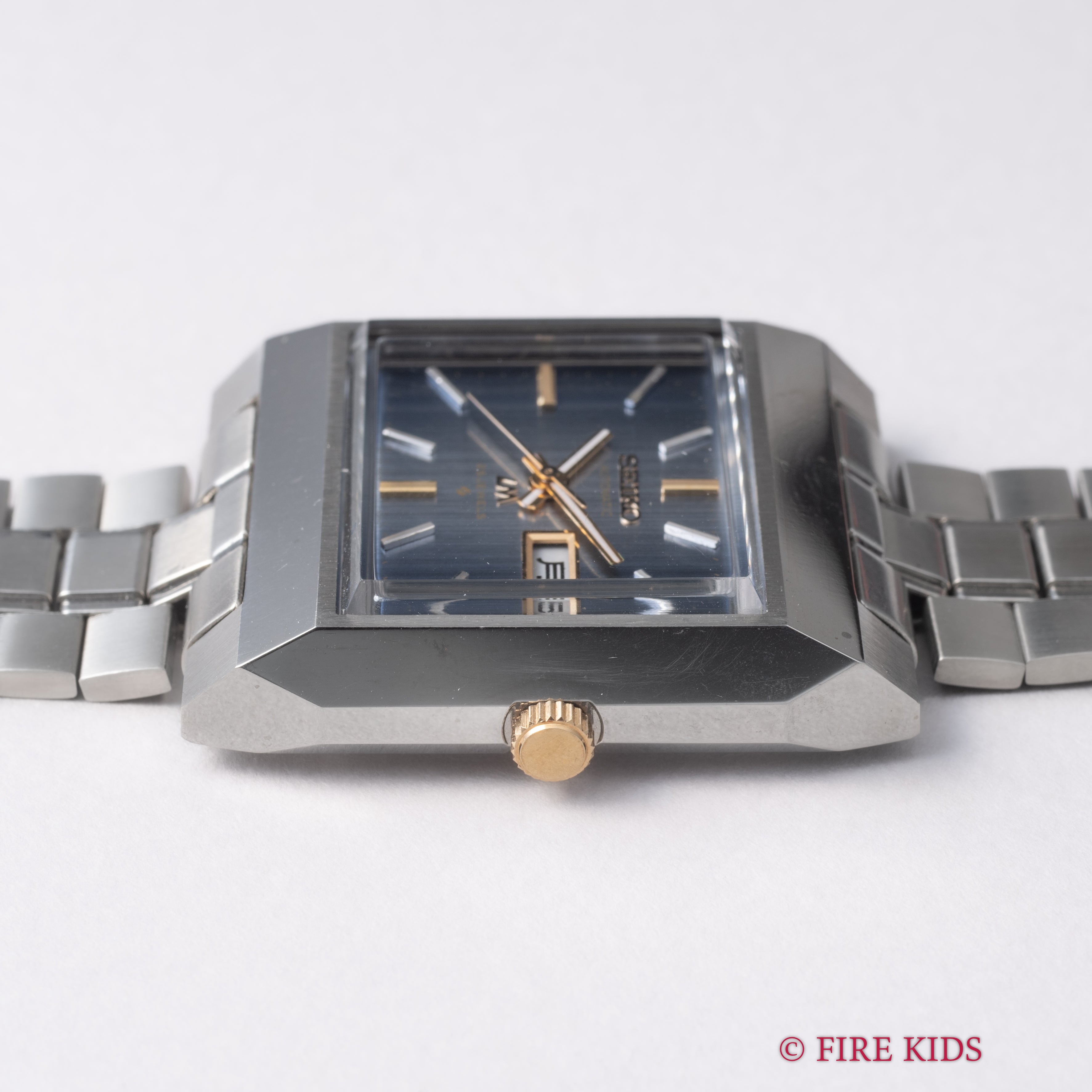 セイコー ロードマチック スクエアケース Ref.5606-5160 タグ付き ブルーダイヤル 純正ブレス タグ付き