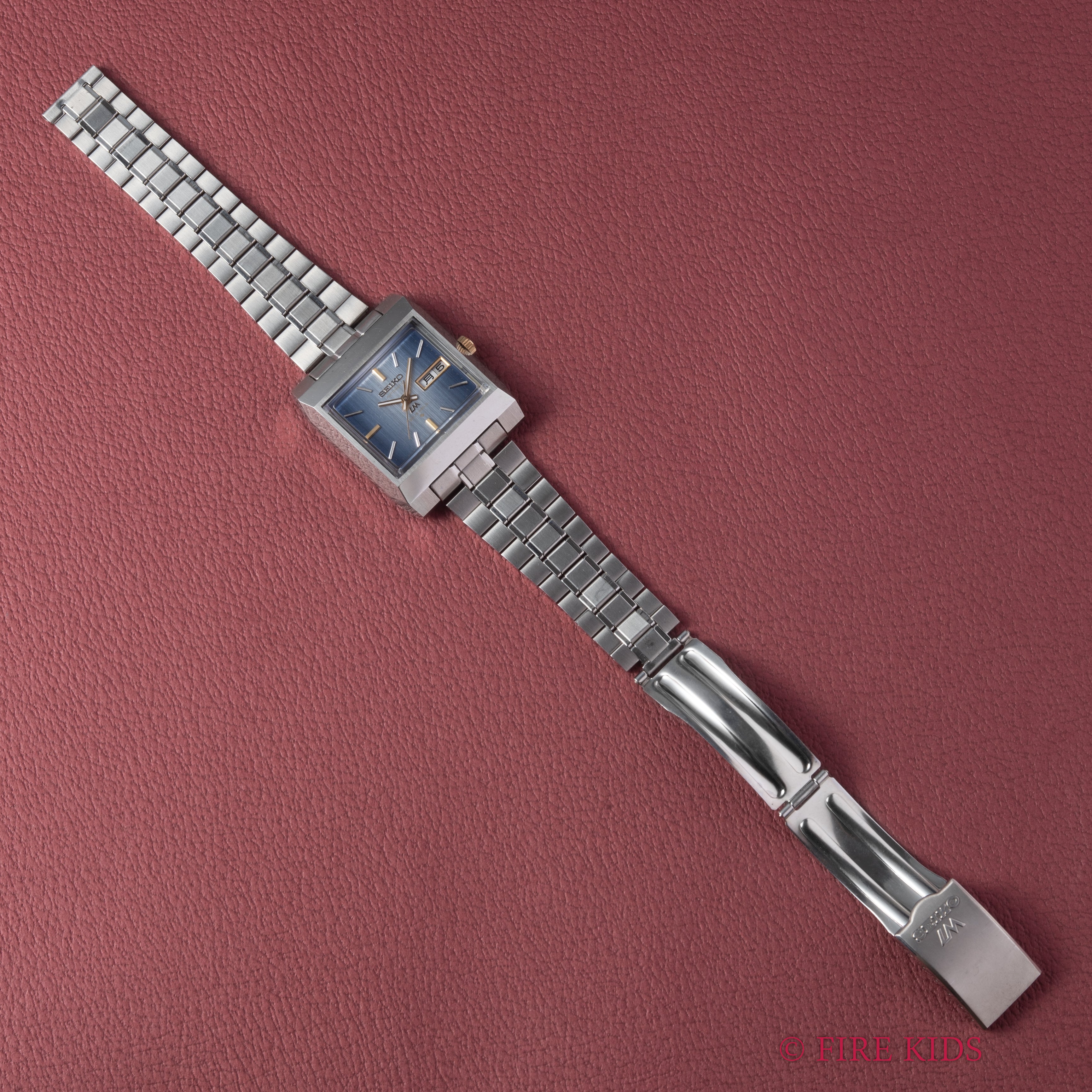 セイコー ロードマチック スクエアケース Ref.5606-5160 タグ付き ブルーダイヤル 純正ブレス タグ付き