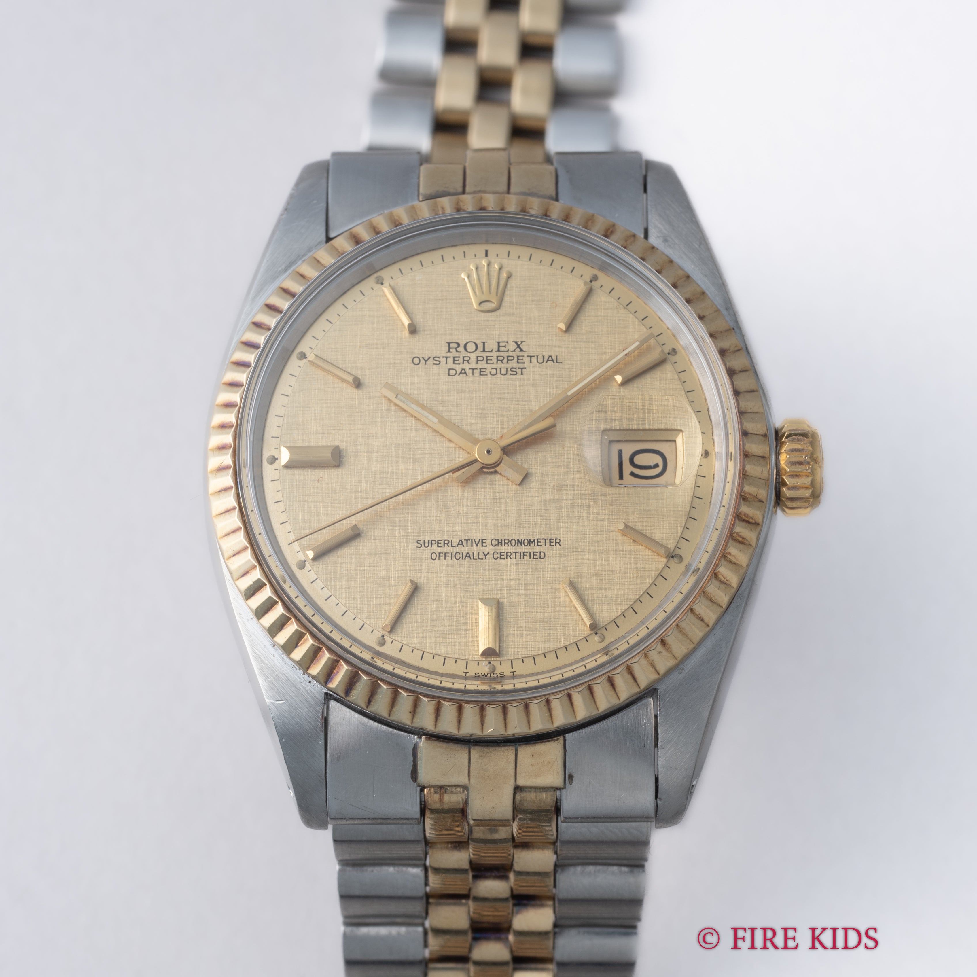 ロレックス デイトジャスト コンビ 1971年製 Ref.1601 リネンダイヤル