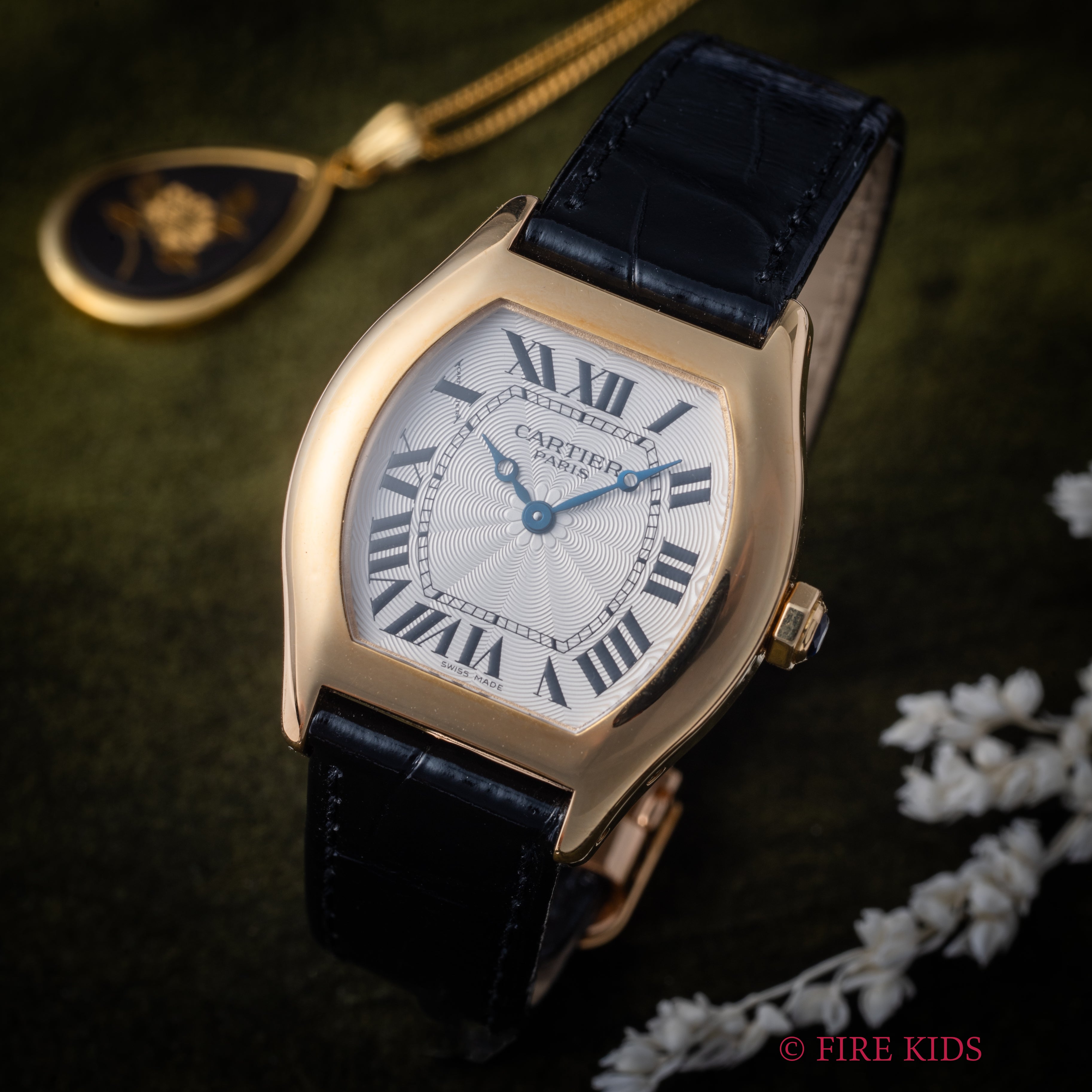 カルティエ トーチュ CPCP 2003年製 裏スケルトン 18金無垢イエローゴールド 純正金無垢Dバックル