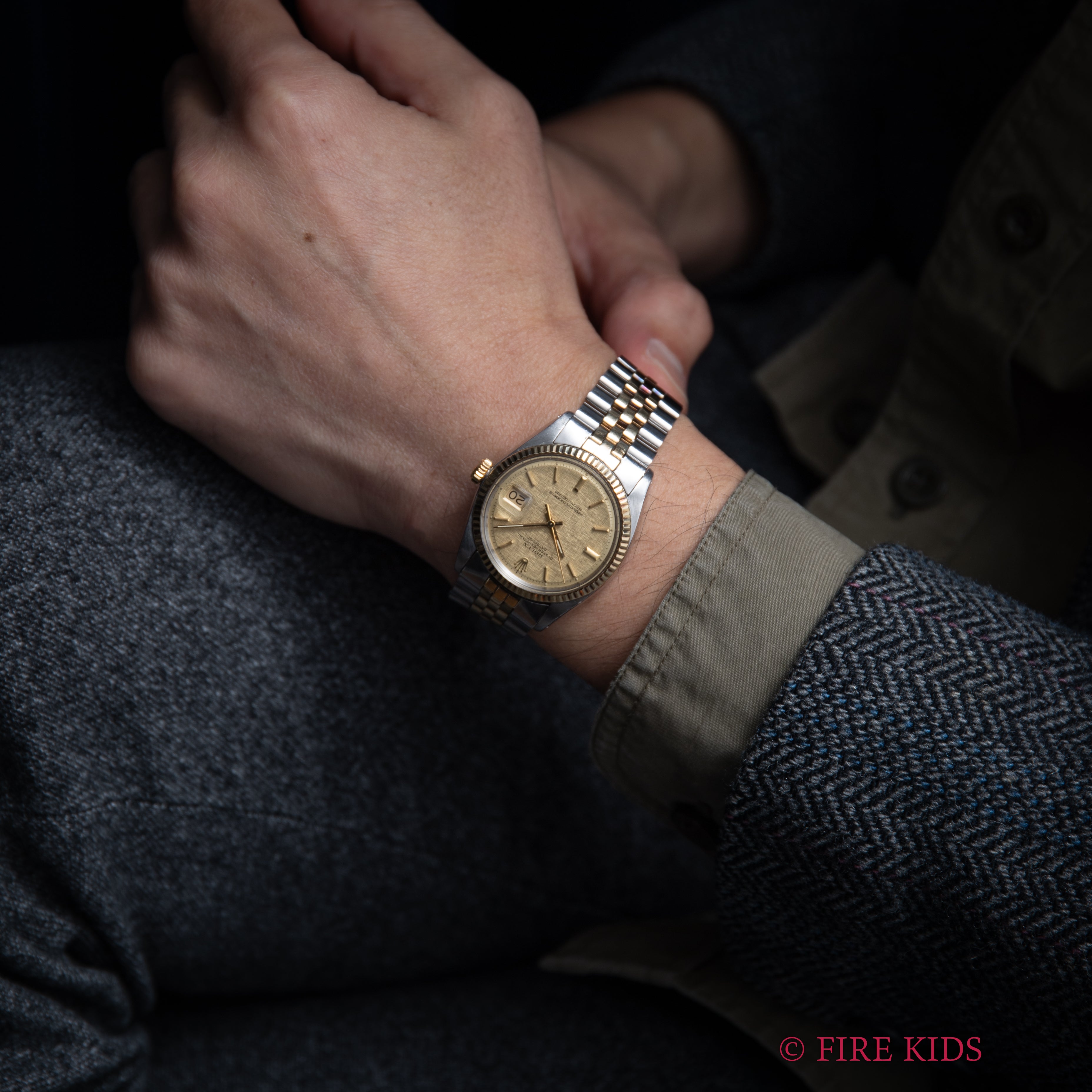 ロレックス デイトジャスト コンビ 1971年製 Ref.1601 リネンダイヤル