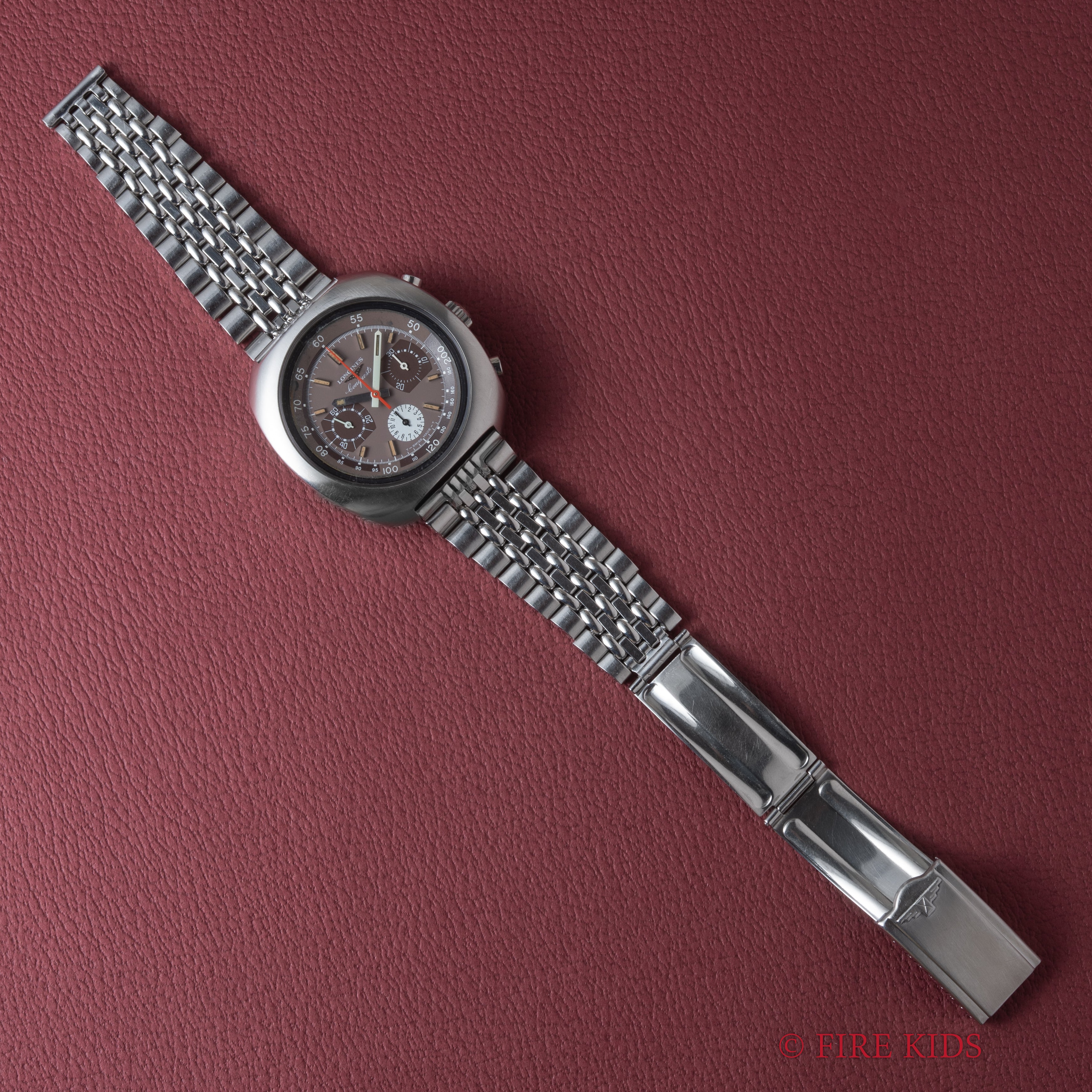 ロンジン コンクエスト クロノグラフ Ref.8595 1970 1969年製 Cal.330 バルジュー72 純正ブレス