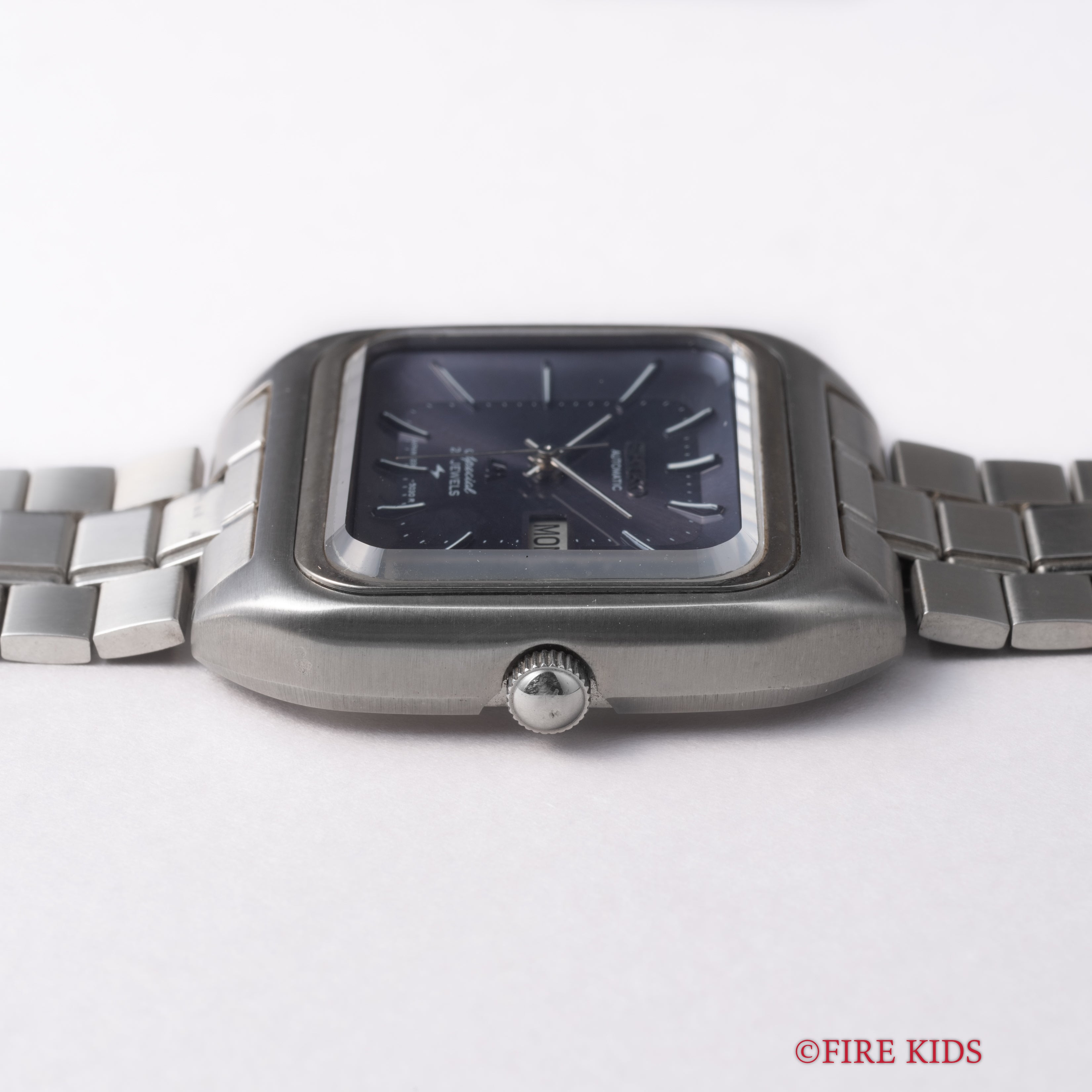 セイコー ロードマチックスペシャル 1971年製 スクエアケース パープルダイアル Ref.5206-5030 純正ブレス付き