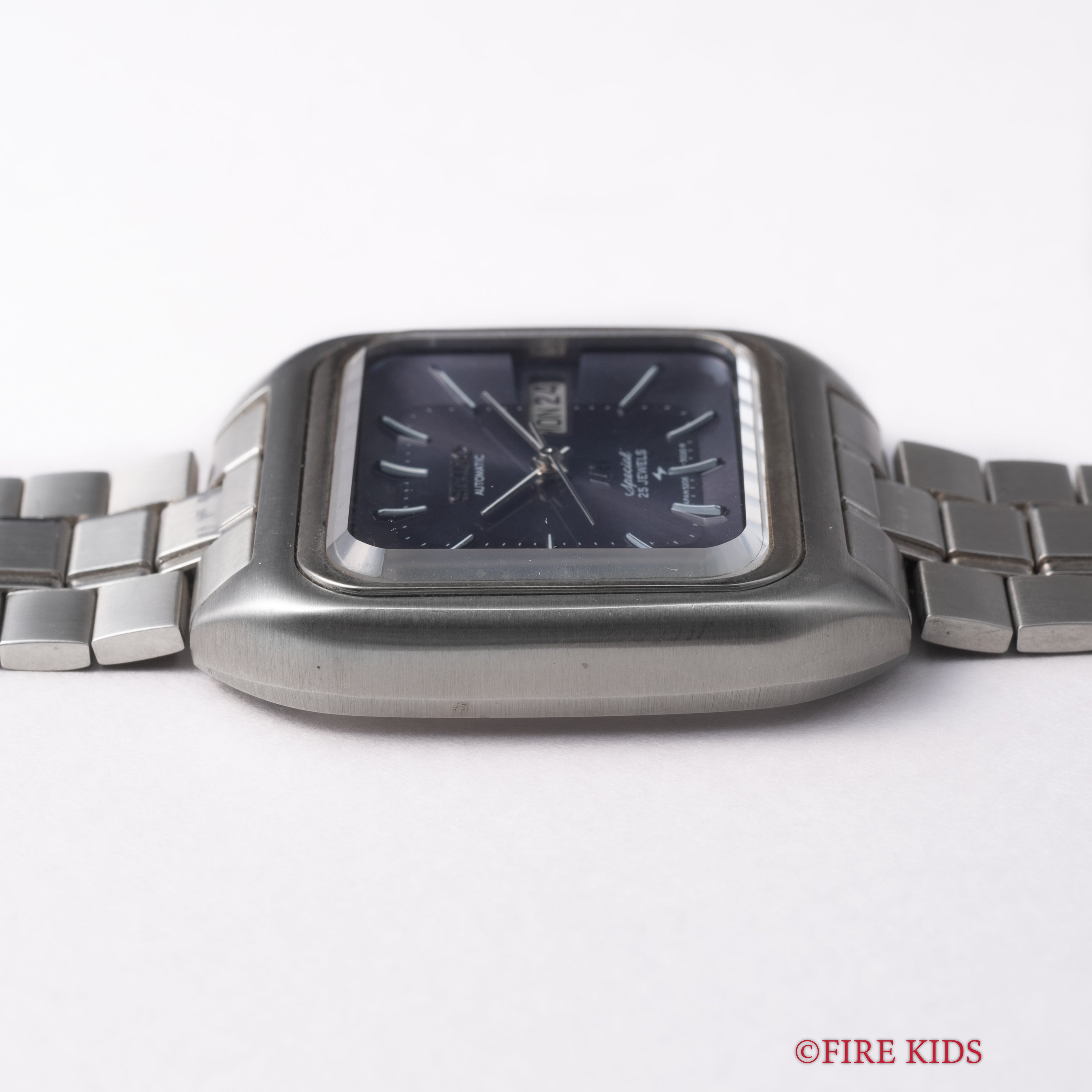 セイコー ロードマチックスペシャル 1971年製 スクエアケース パープルダイアル Ref.5206-5030 純正ブレス付き