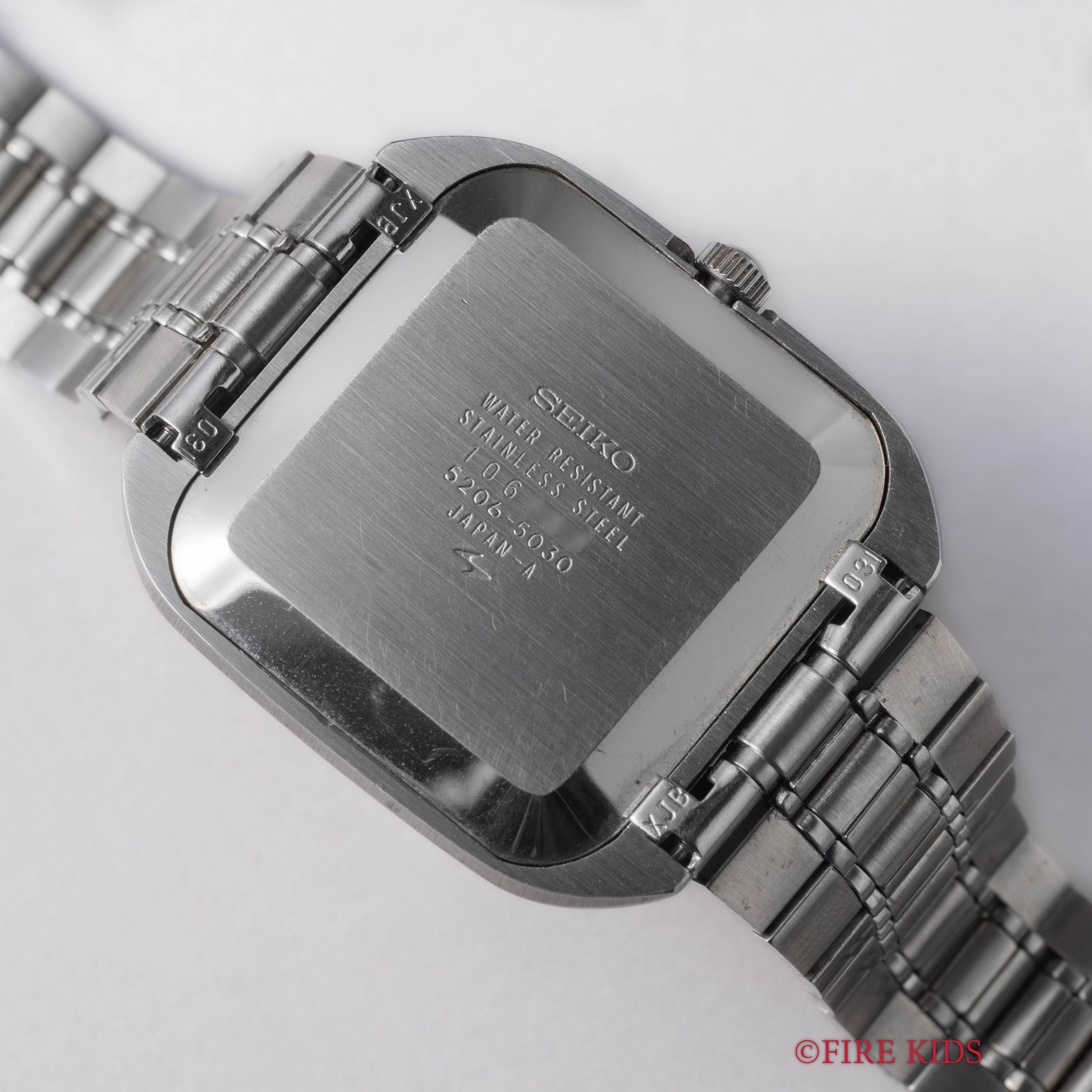 セイコー ロードマチックスペシャル 1971年製 スクエアケース パープルダイアル Ref.5206-5030 純正ブレス付き