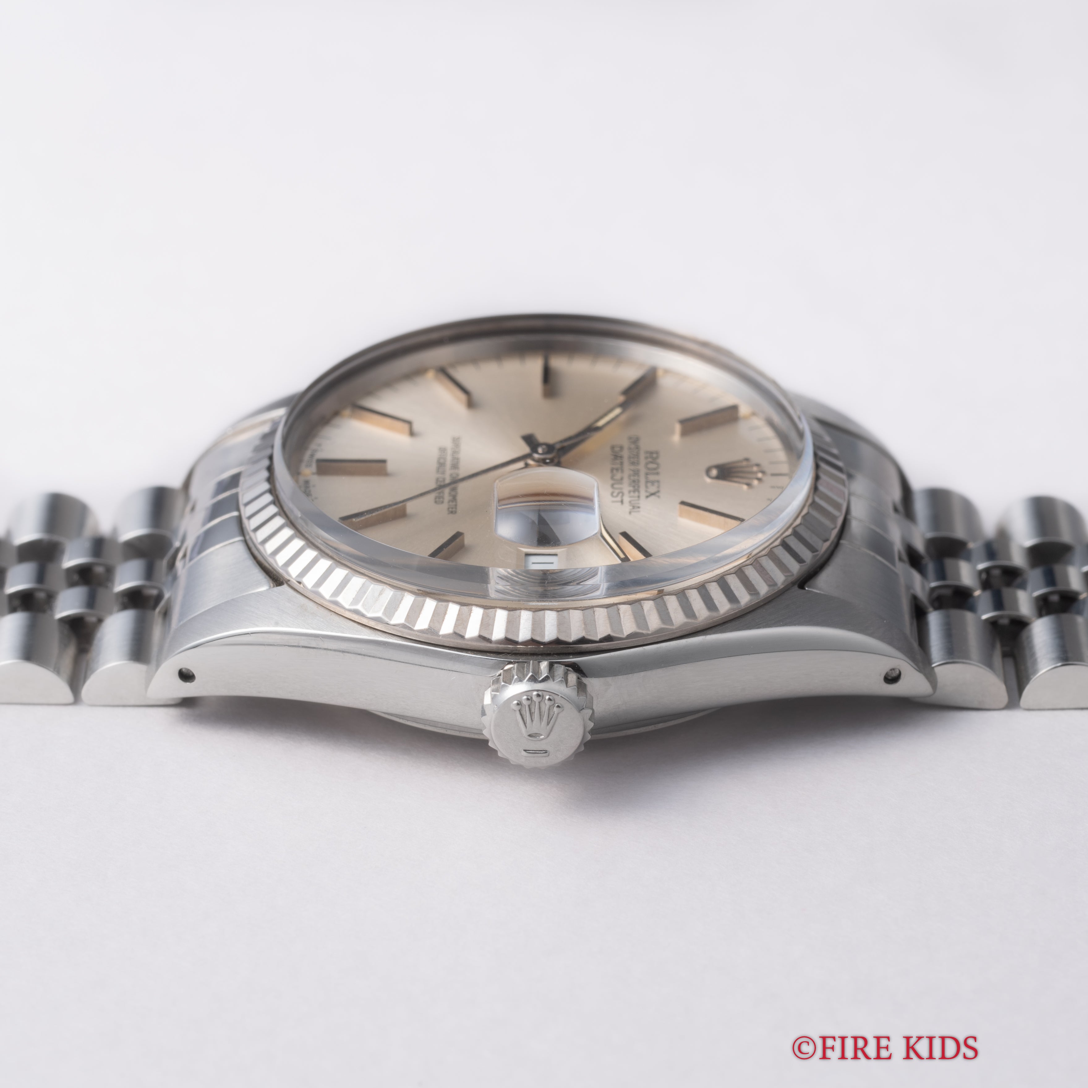 ロレックス デイトジャスト 1984年製 Ref.16014 シルバーダイヤル WGベゼル