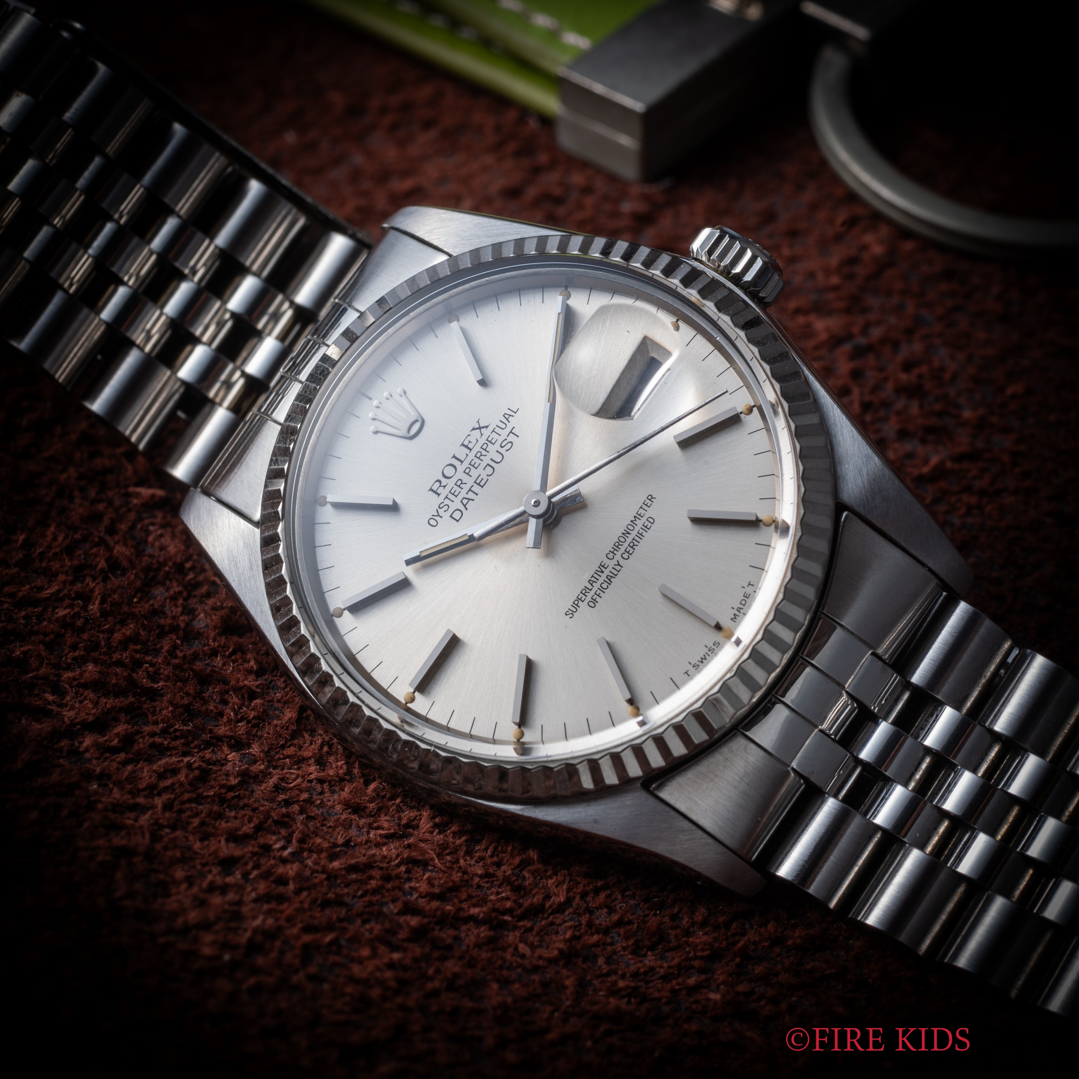 ロレックス デイトジャスト 1984年製 Ref.16014 シルバーダイヤル WGベゼル