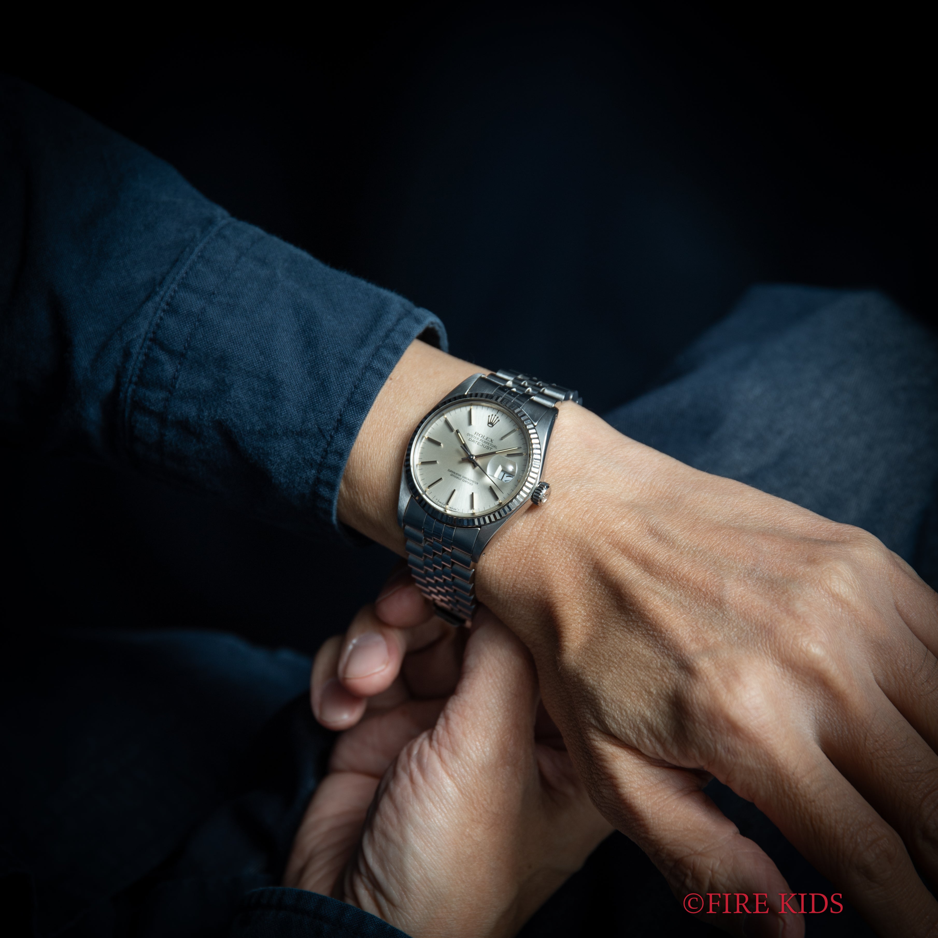 ロレックス デイトジャスト 1984年製 Ref.16014 シルバーダイヤル WGベゼル