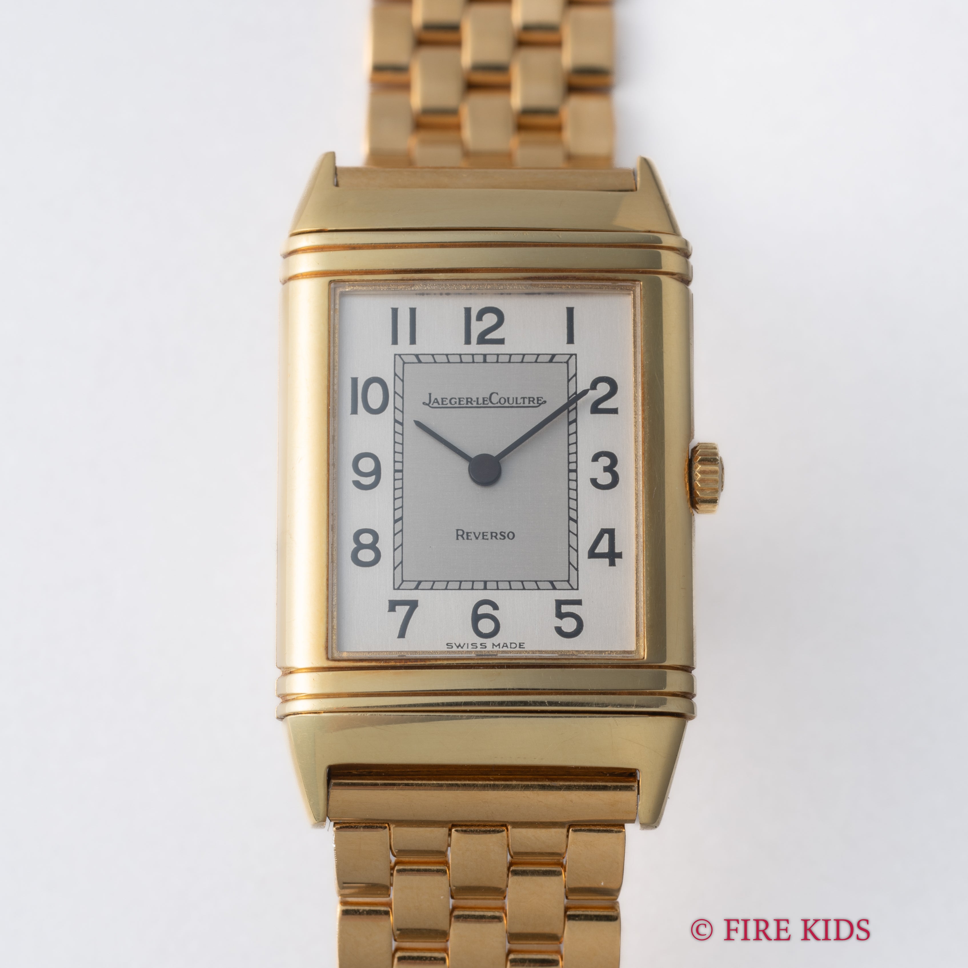 ジャガールクルト レベルソ クラシック モノフェイス Ref.6184 21 1980年代製 18KYG Cal.846 純正尾錠付き