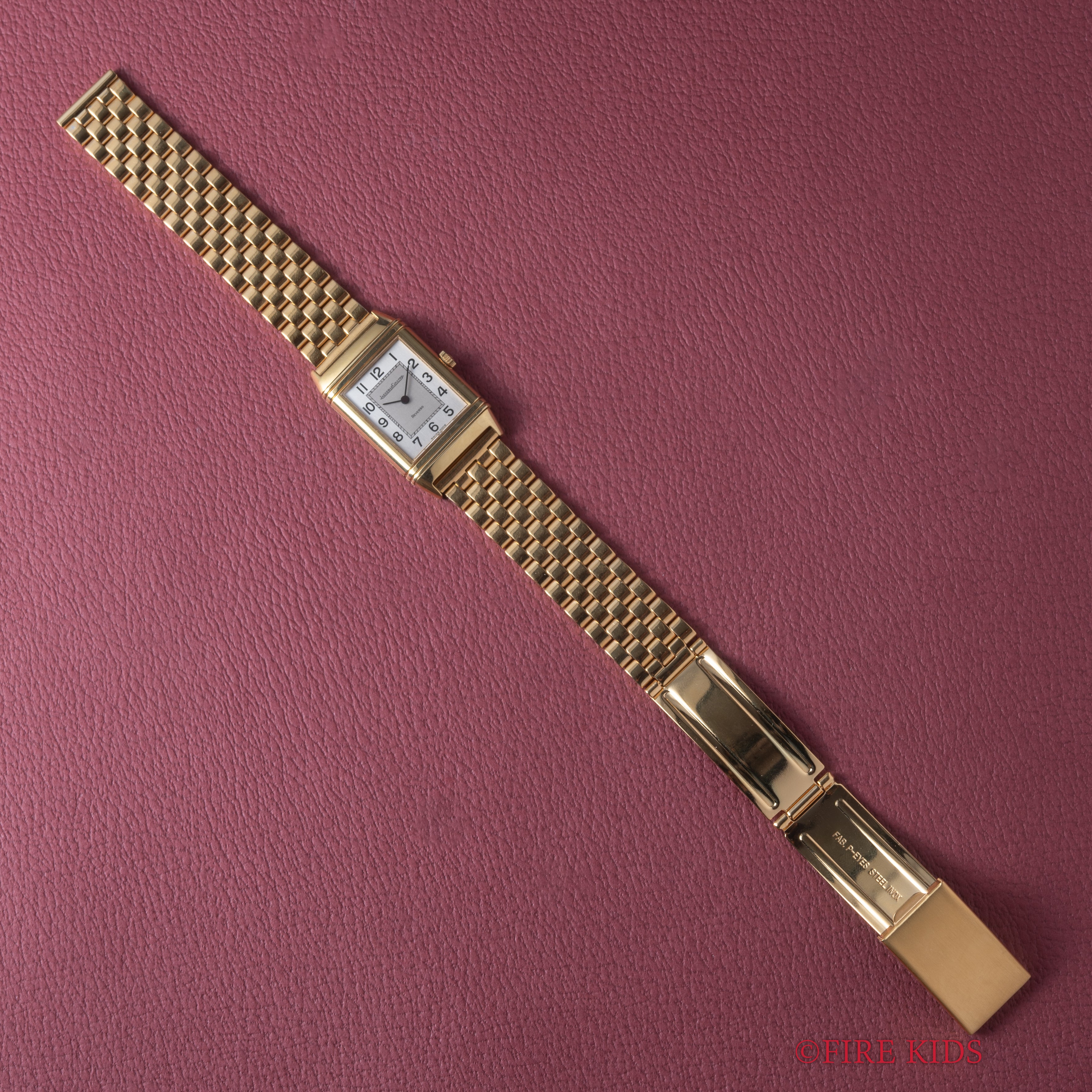 ジャガールクルト レベルソ クラシック モノフェイス Ref.6184 21 1980年代製 18KYG Cal.846 純正尾錠付き