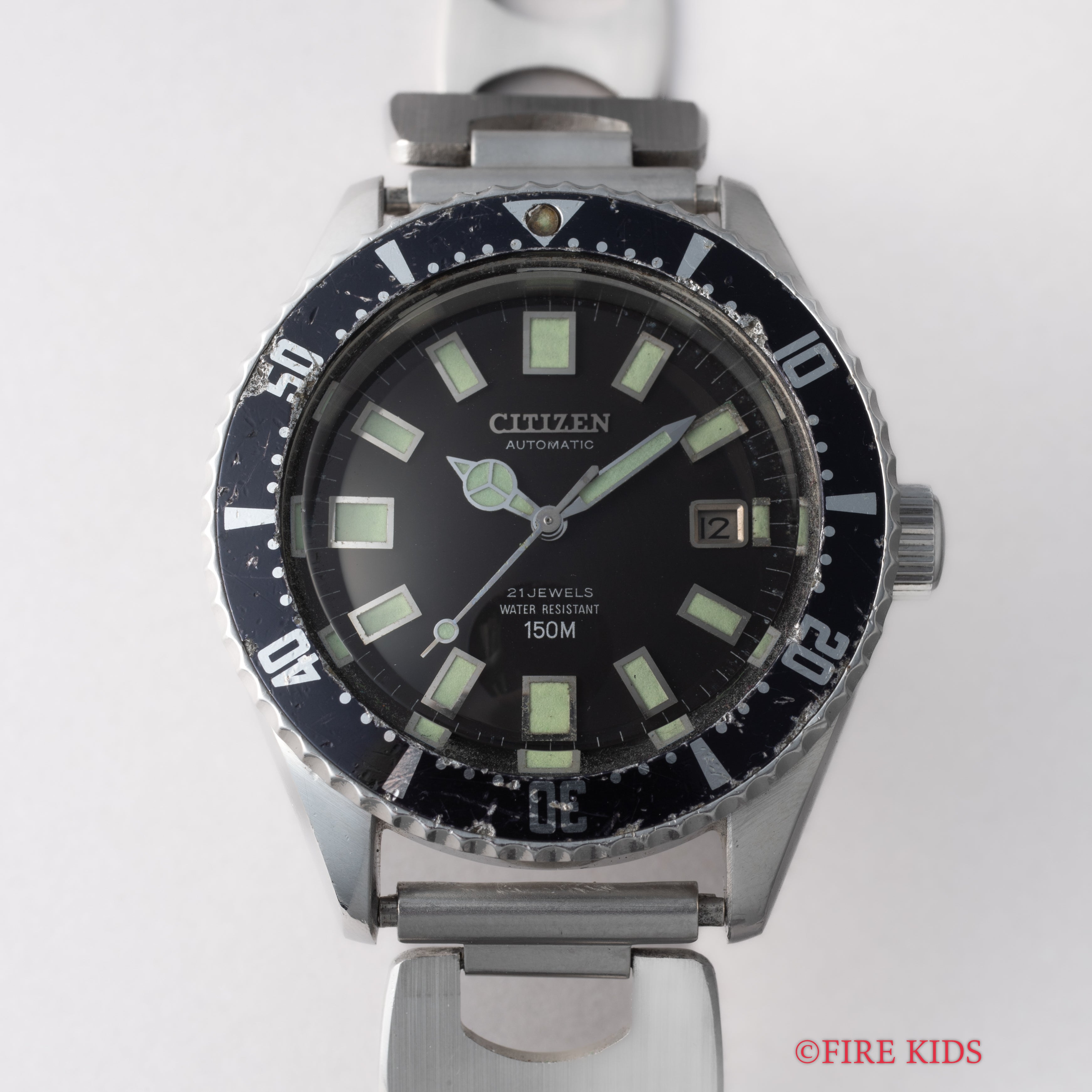 シチズン チャレンジダイバー 150M 1978年製 オートマチック 社外ブレス付き