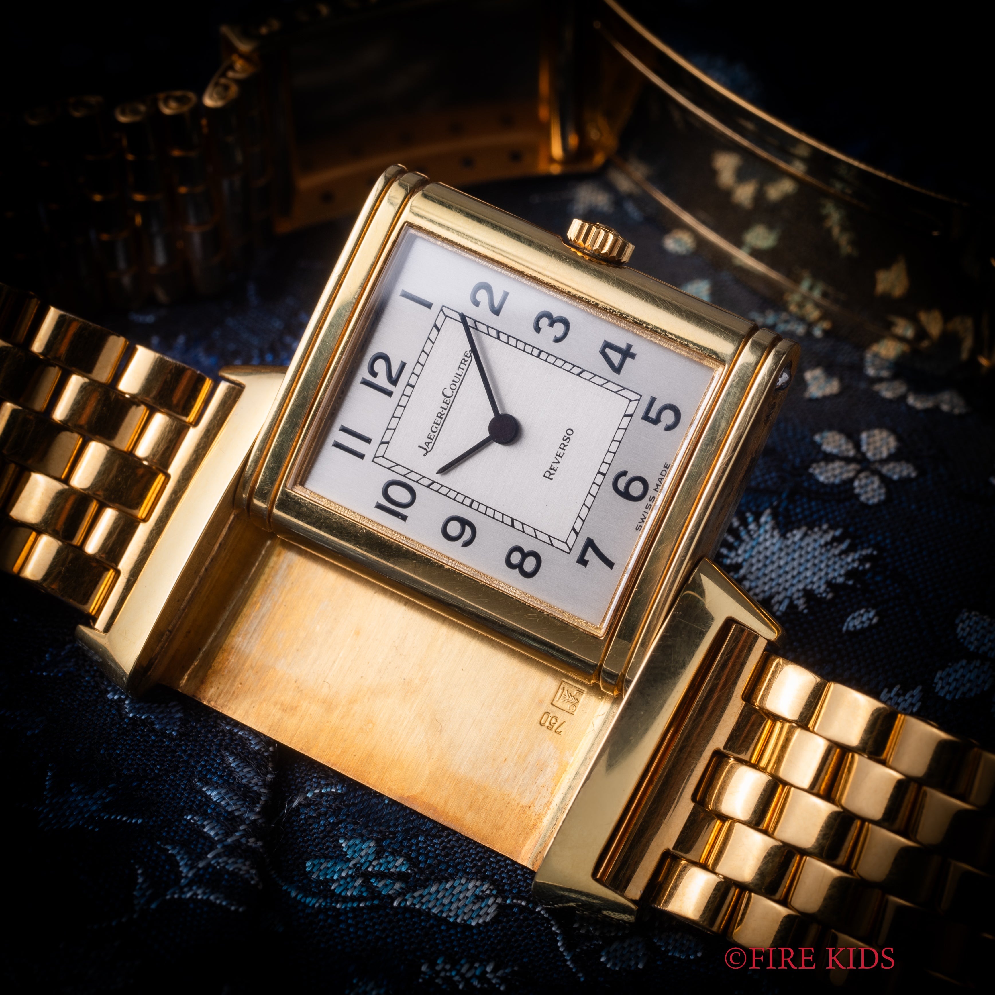 ジャガールクルト レベルソ クラシック モノフェイス Ref.6184 21 1980年代製 18KYG Cal.846 純正尾錠付き