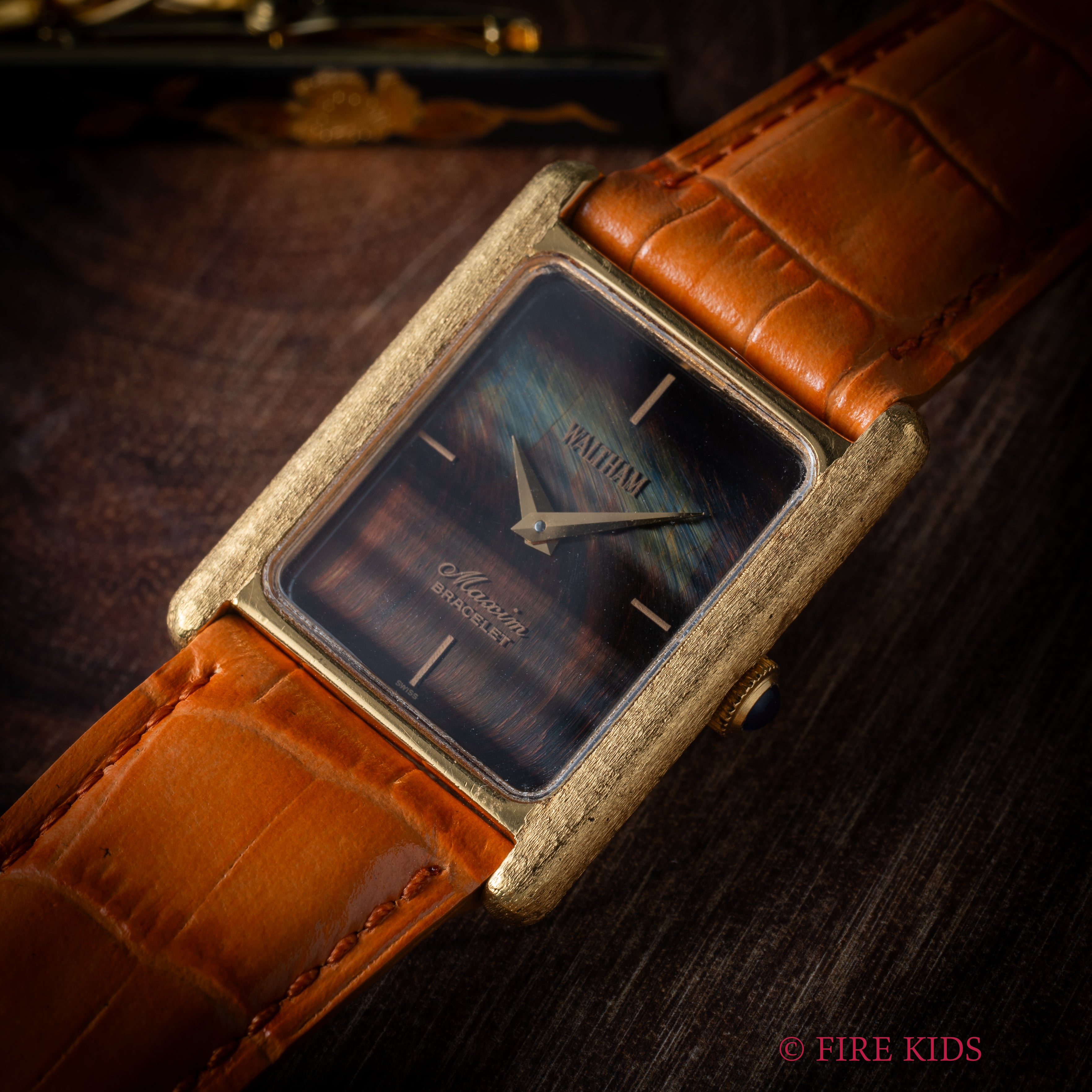 ウォルサム マキシム 1980年代製 手巻き ストーンダイヤル GPケース