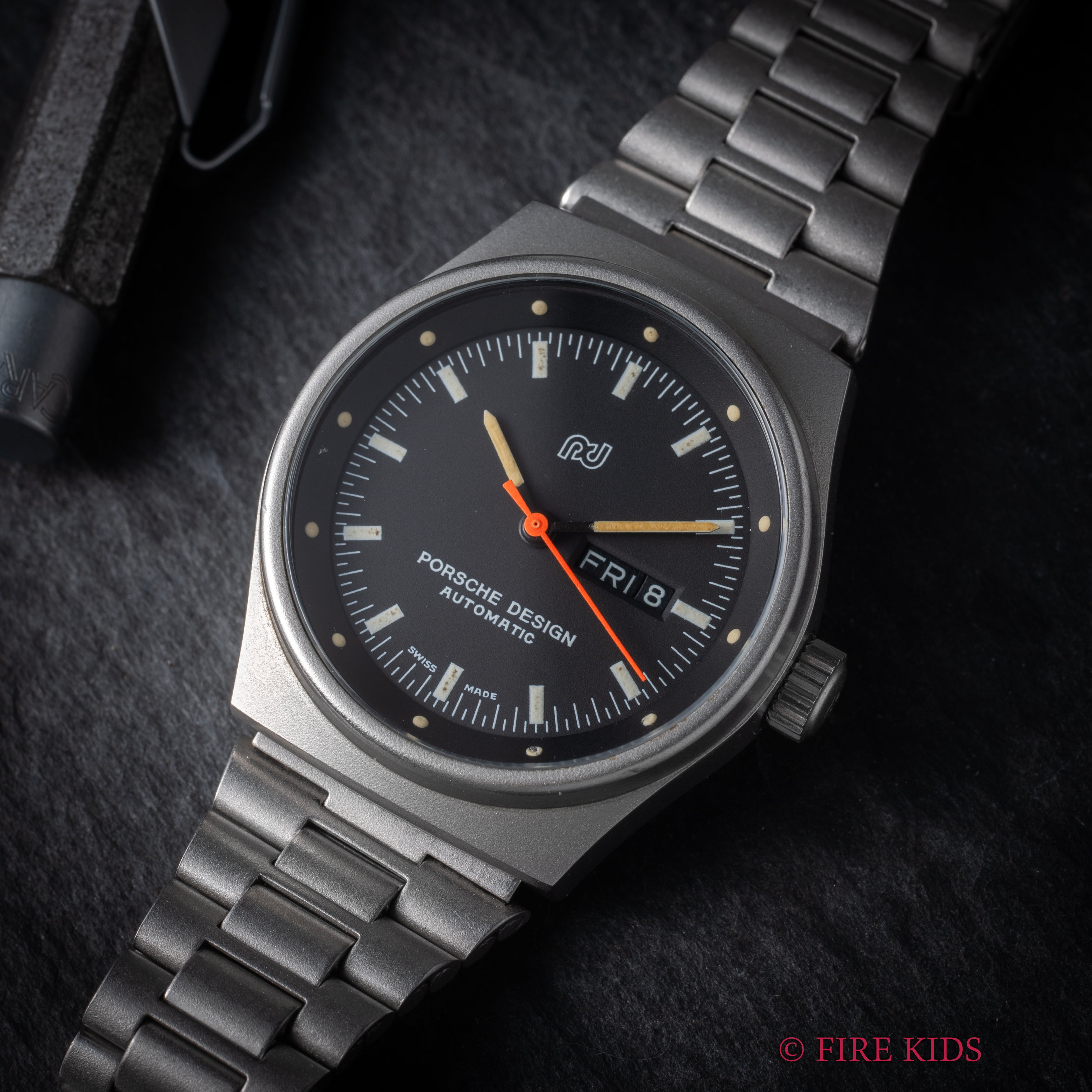 ポルシェデザイン ボーイズ 自動巻き デイデイト 1980年代 オルフィナ