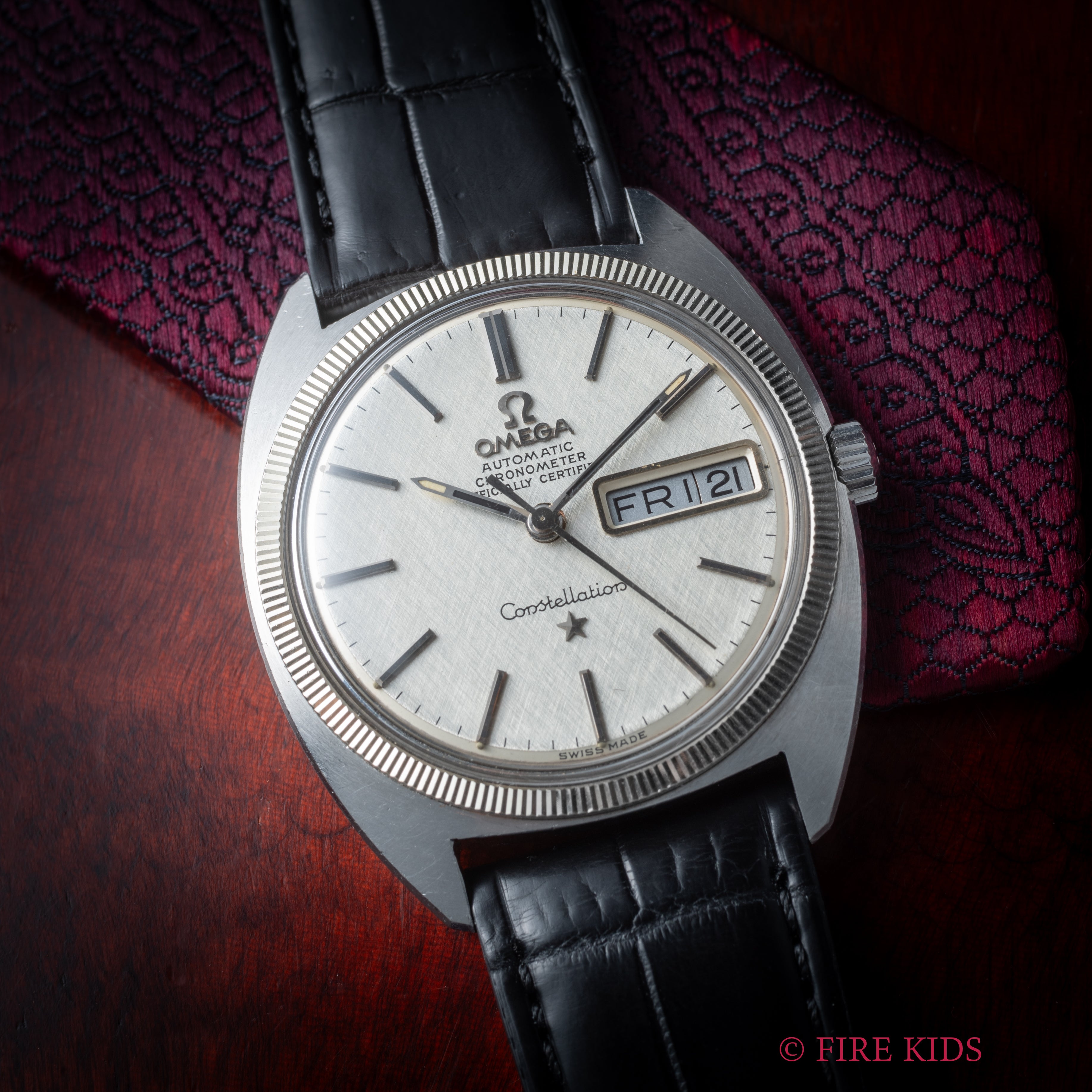 オメガ コンステレーション 1969年製 Ref.168.029 ジェンタ WGベゼル リネンシルバーダイヤル