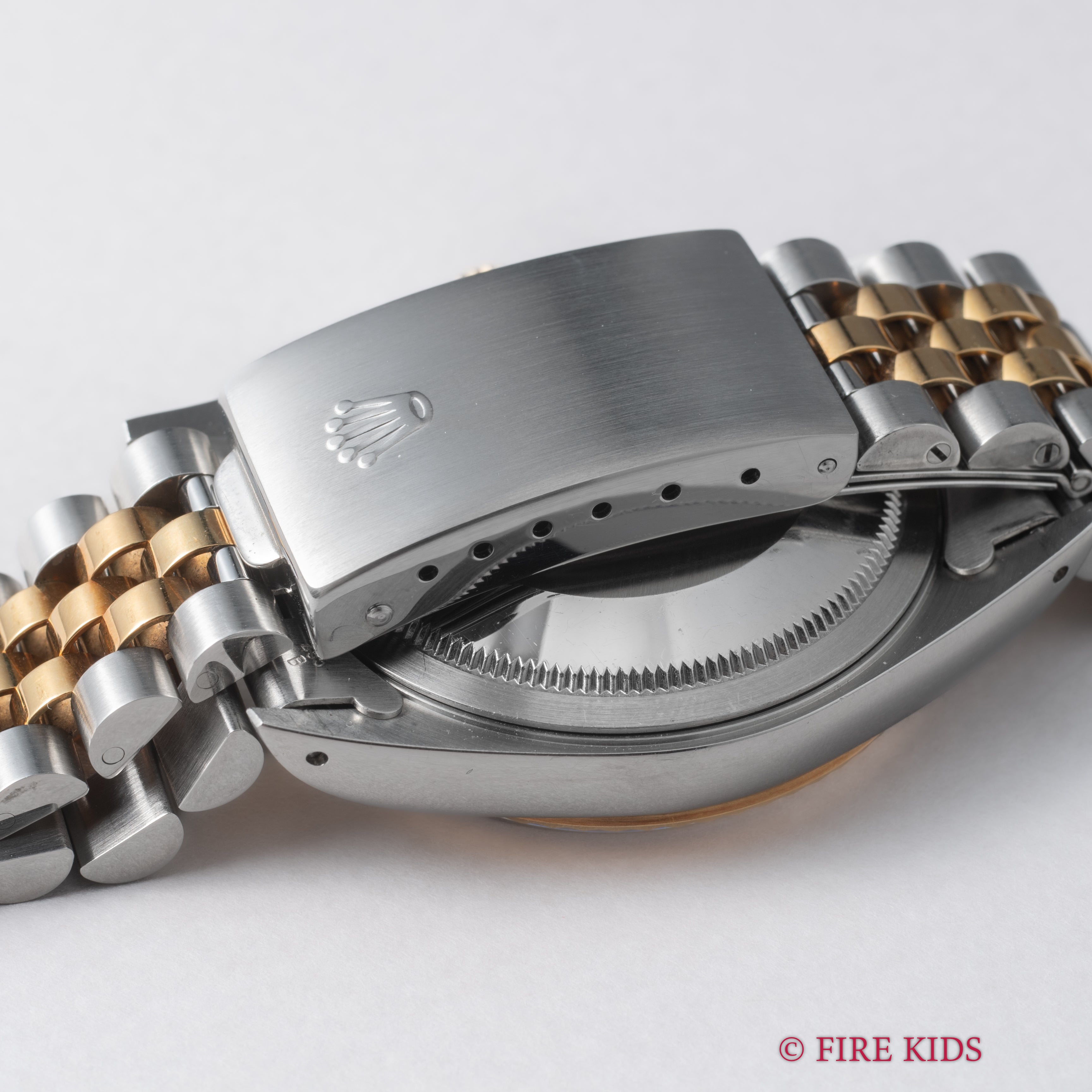 ロレックス デイトジャストコンビ 1990~91年製 10Pダイヤ Ref.16233G シャンパンダイヤル ギャラ、タグ付