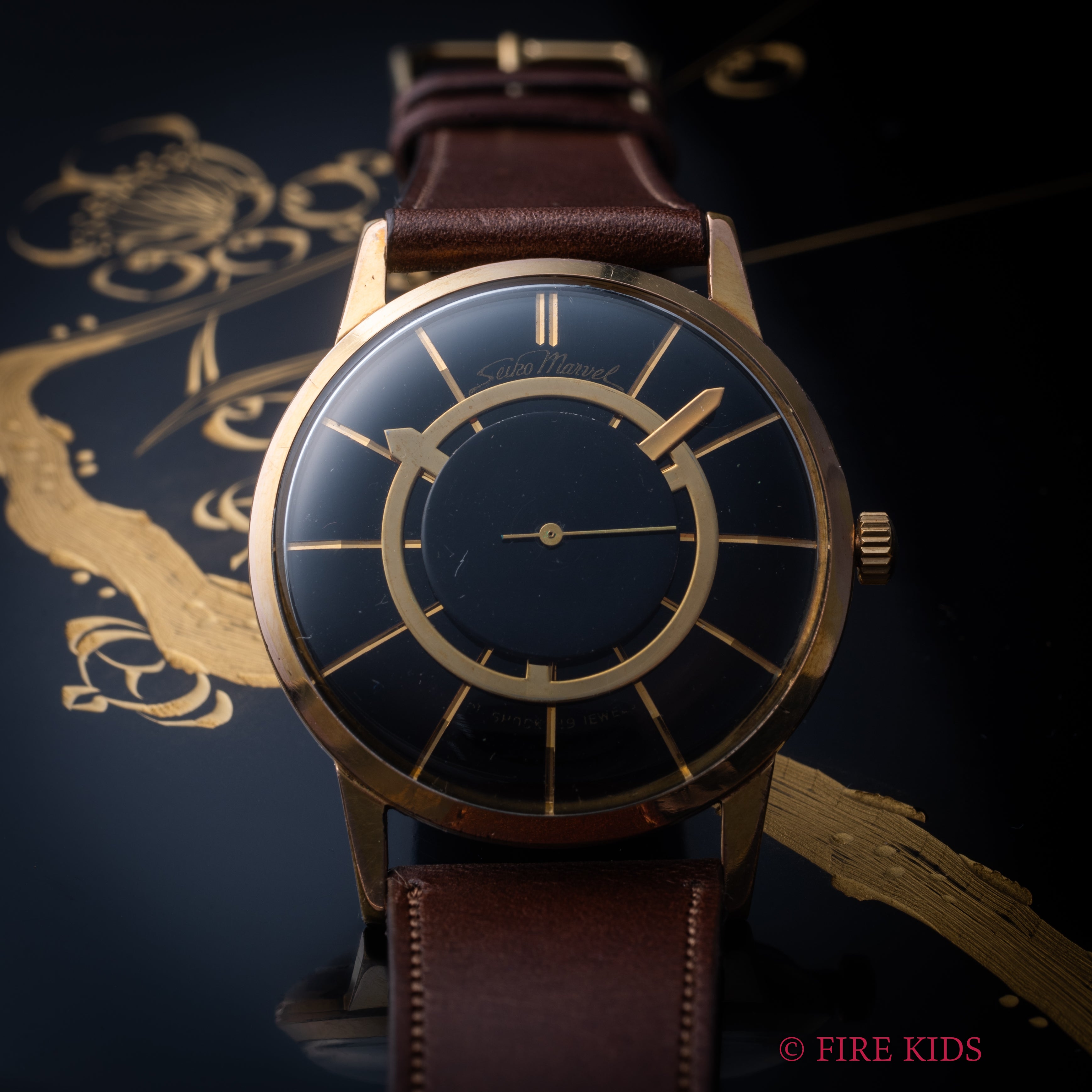 セイコー マーベル ミステリアスダイヤル 1959年製 Ref.J14022 19石手巻 オリジナルベルト尾錠付