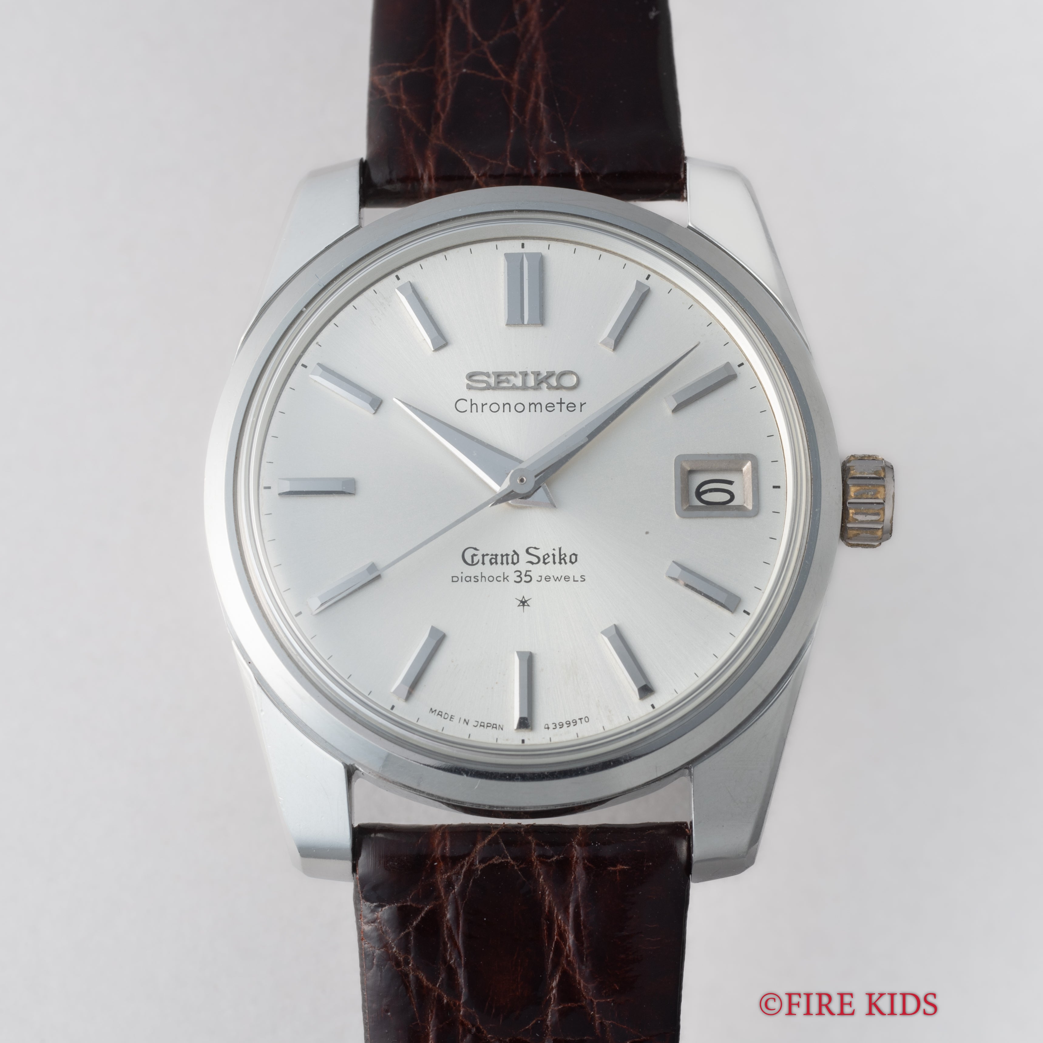 グランドセイコー セルフデーター 1965年製 Ref.43999 GS2nd 初期 ライオンメダル 純正GS尾錠