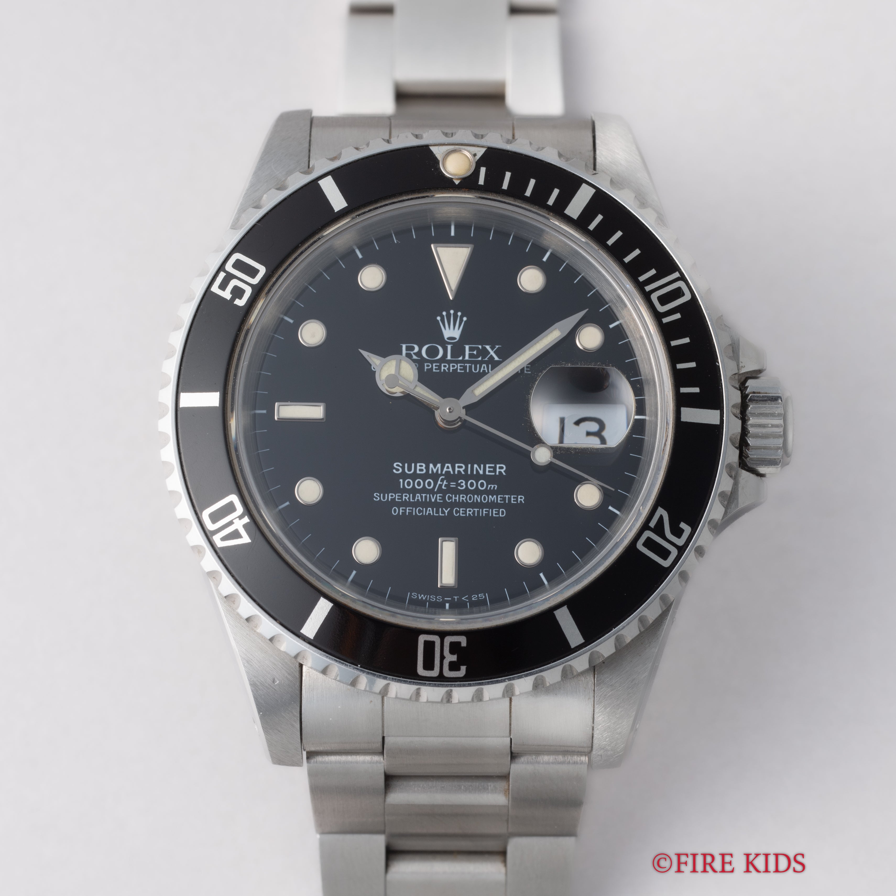 ロレックス サブマリーナーデイト 1989~90年製 Ref.16610 オールトリチウム 箱付