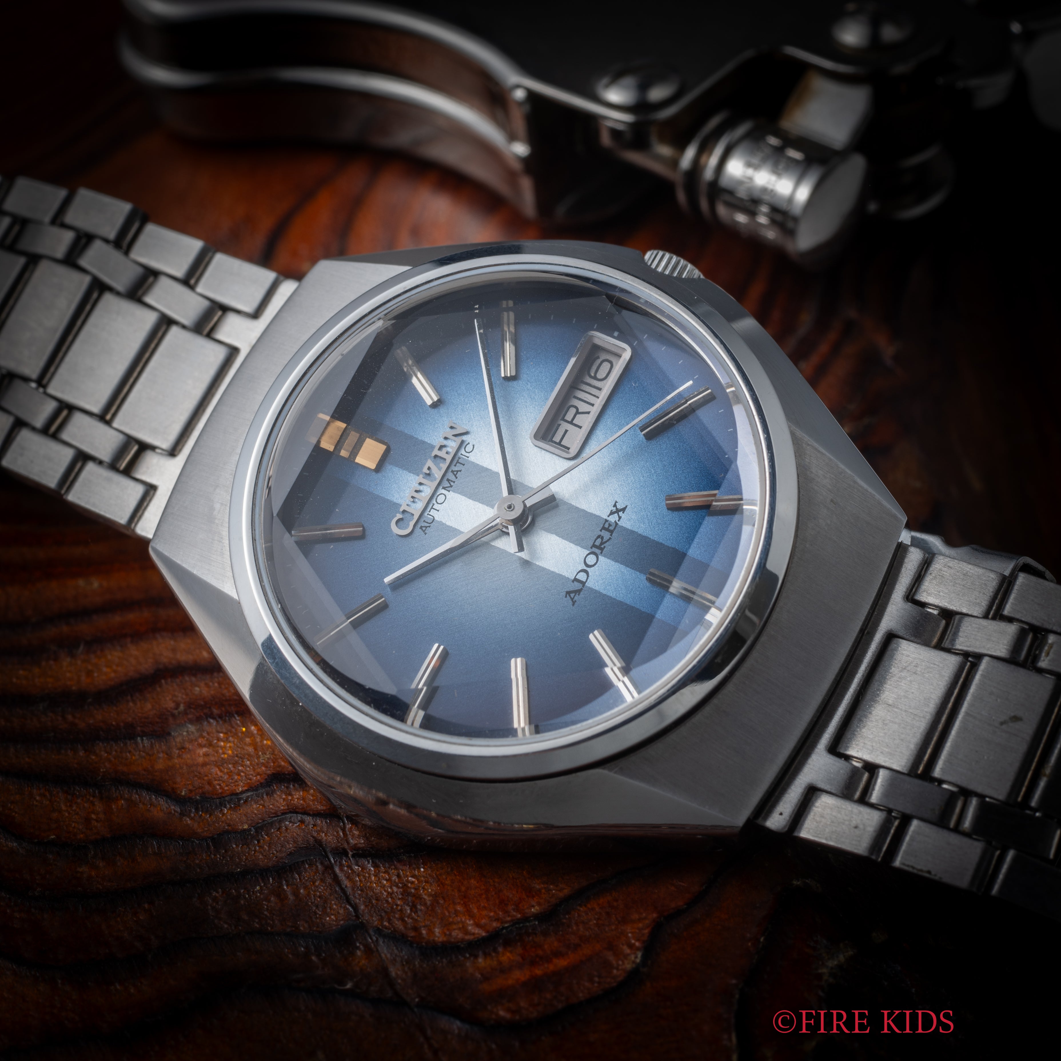 シチズン アドレックス 1975年製 タグ、取扱説明書付き 自動巻き 純正ブレス