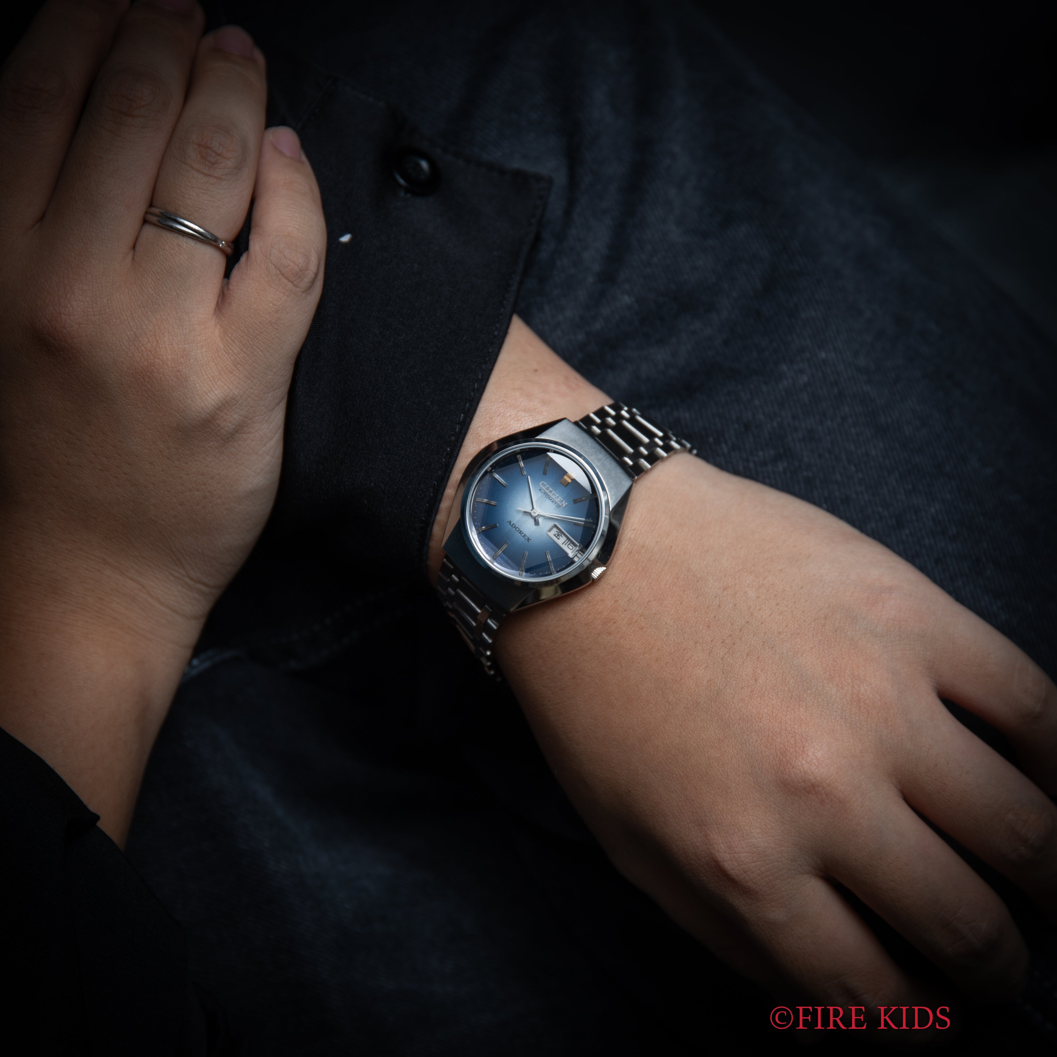 シチズン アドレックス 1975年製 タグ、取扱説明書付き 自動巻き 純正ブレス